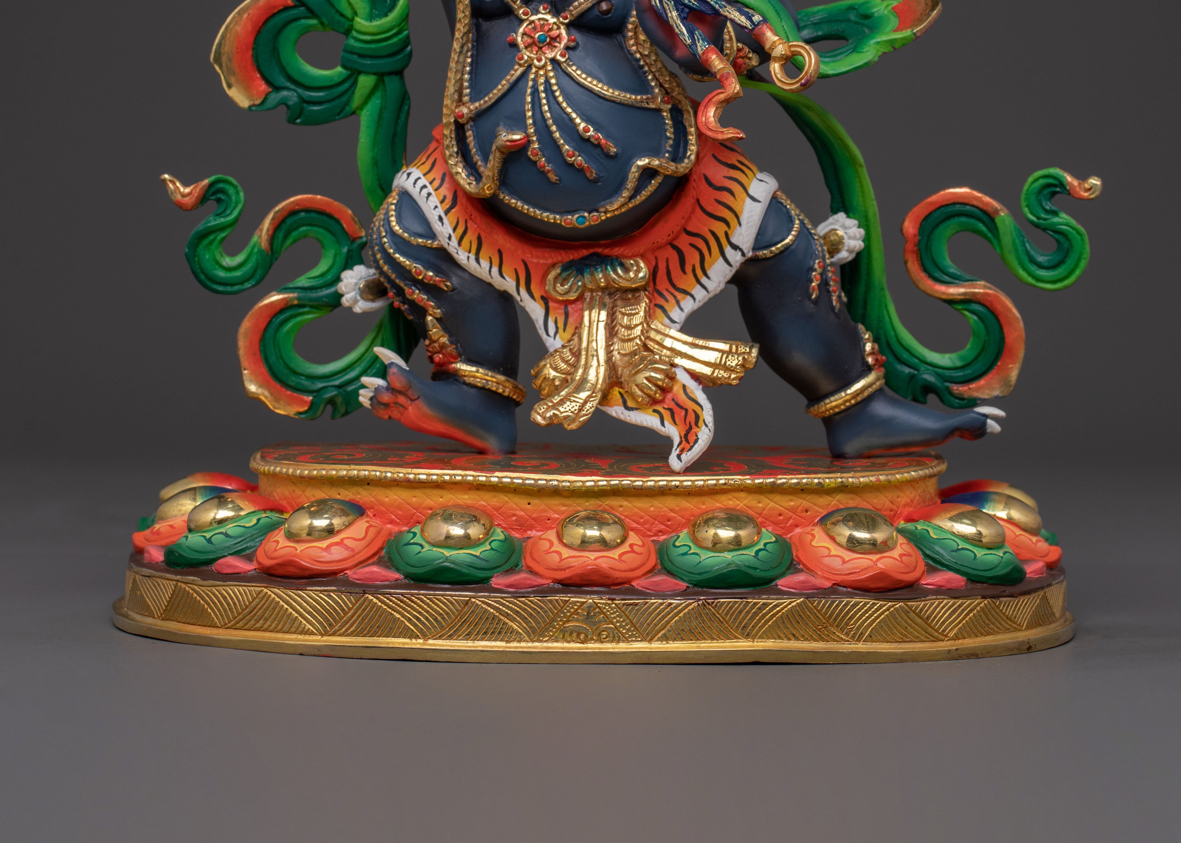 Vajrapani Acrylic Painted Statue | Wrathful Guardian