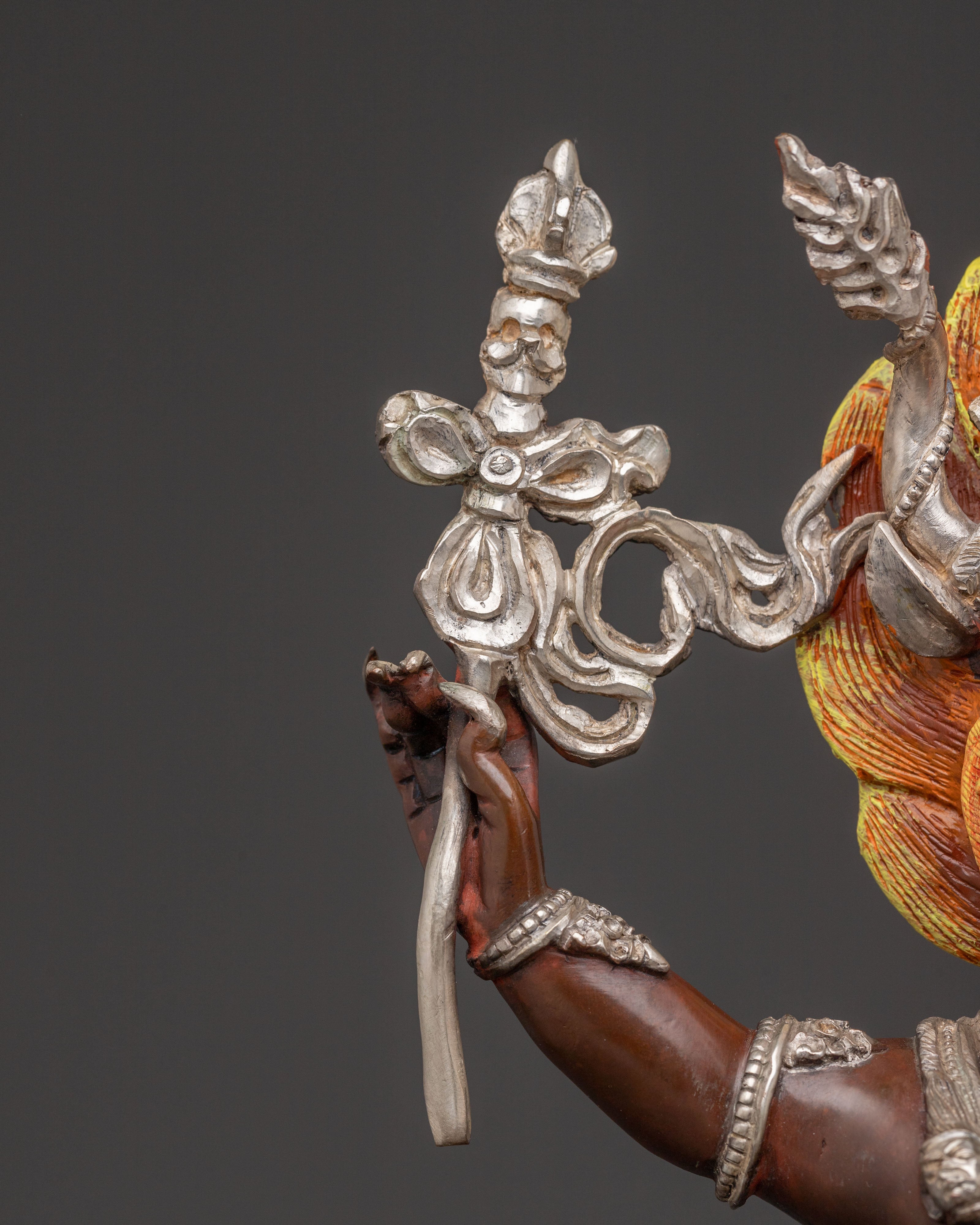 Sacred Statue of Yamantaka with Vajravetali – Protective Fury