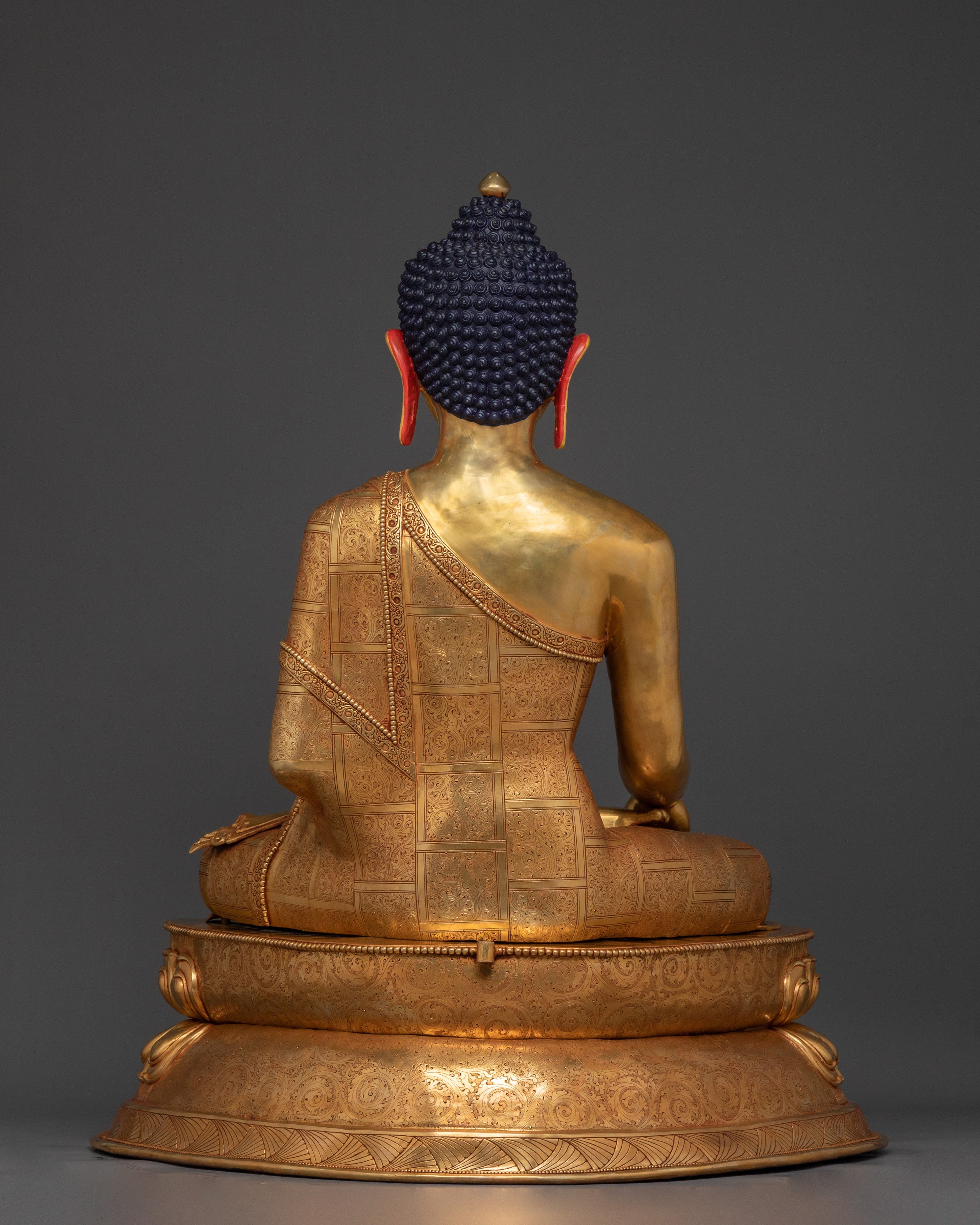 Shakyamuni Buddha Statue | 24K Gold Gilded Buddhist Icon