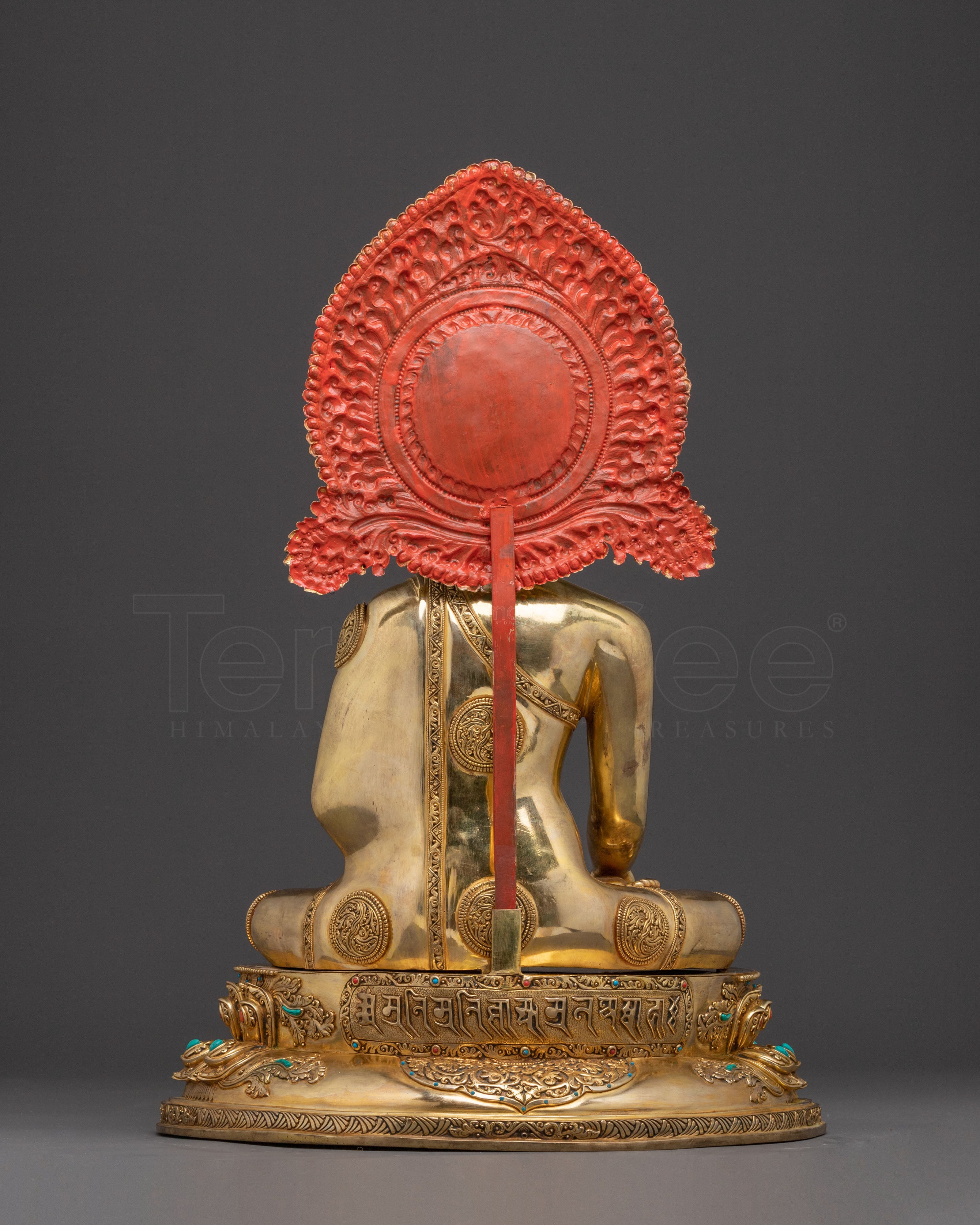 Meditation Shakyamuni Buddha Statue - 24K Gold Gilded