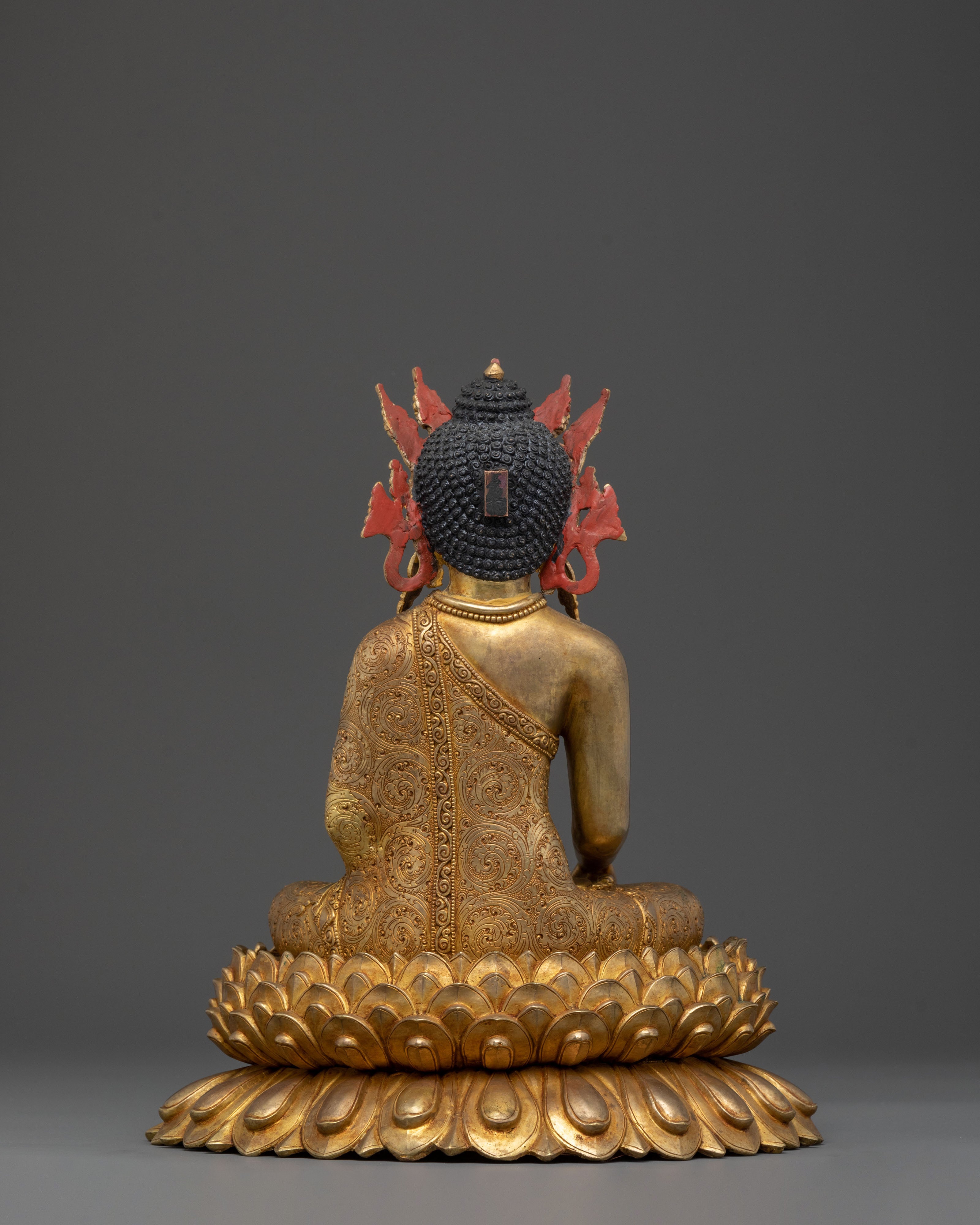 Shakyamuni Buddha Statue with Crown | Divine Figurine
