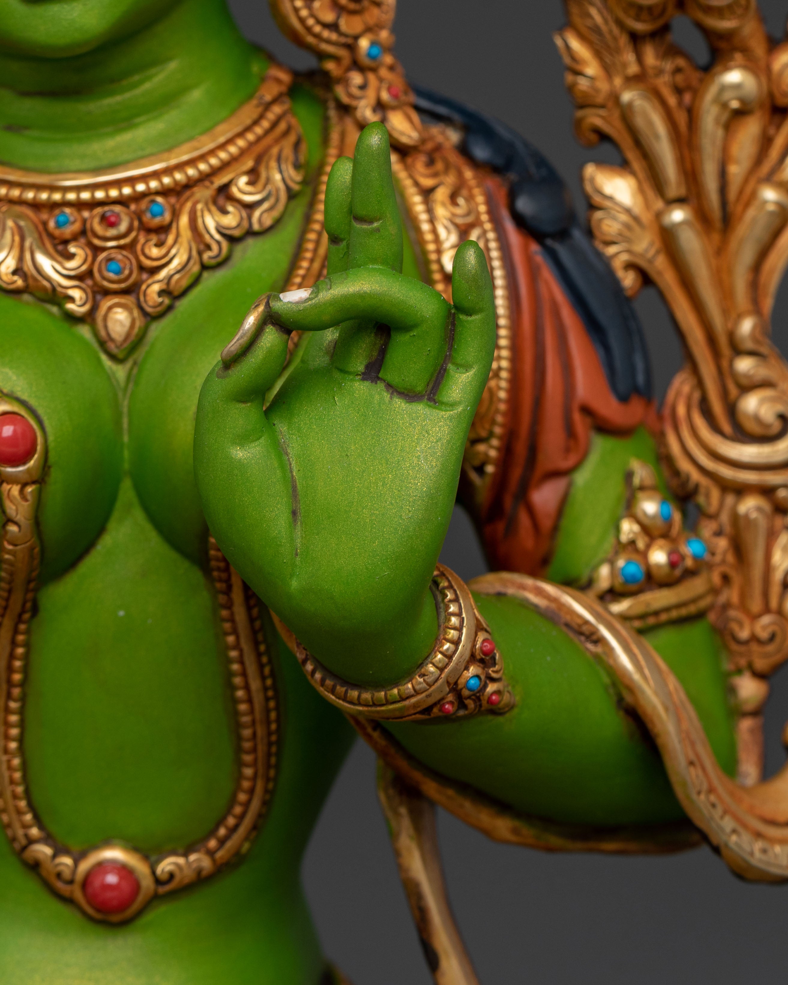 Green Tara Statue | Tibetan Buddhist Goddess