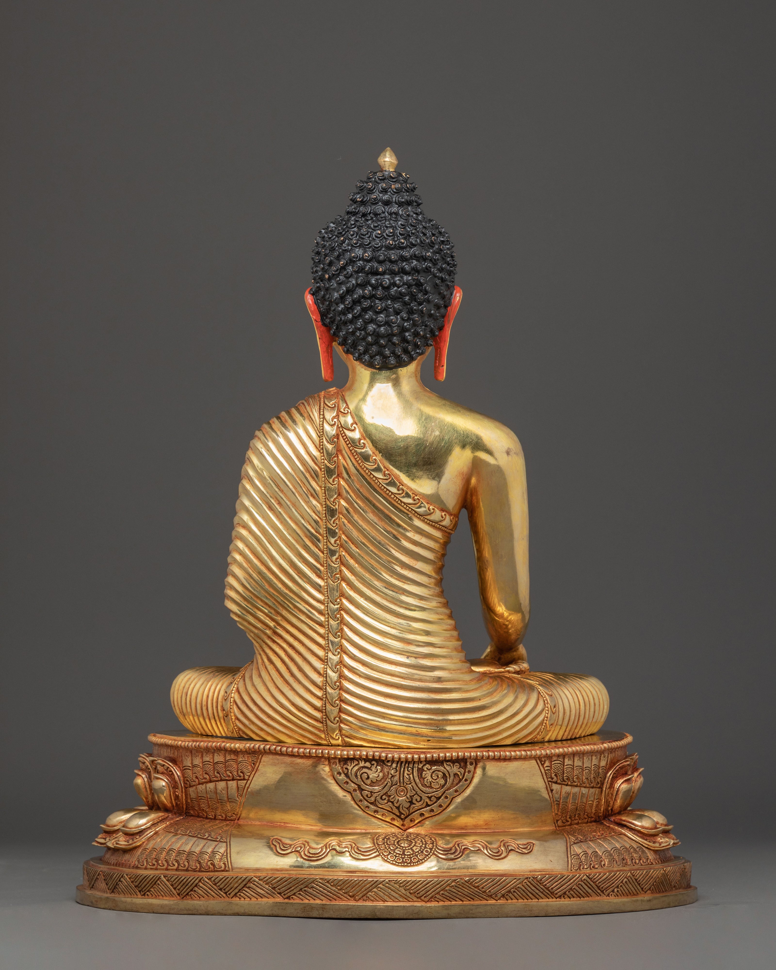 Handmade Copper Shakyamuni Buddha Sculpture | Gautama Buddha Statue