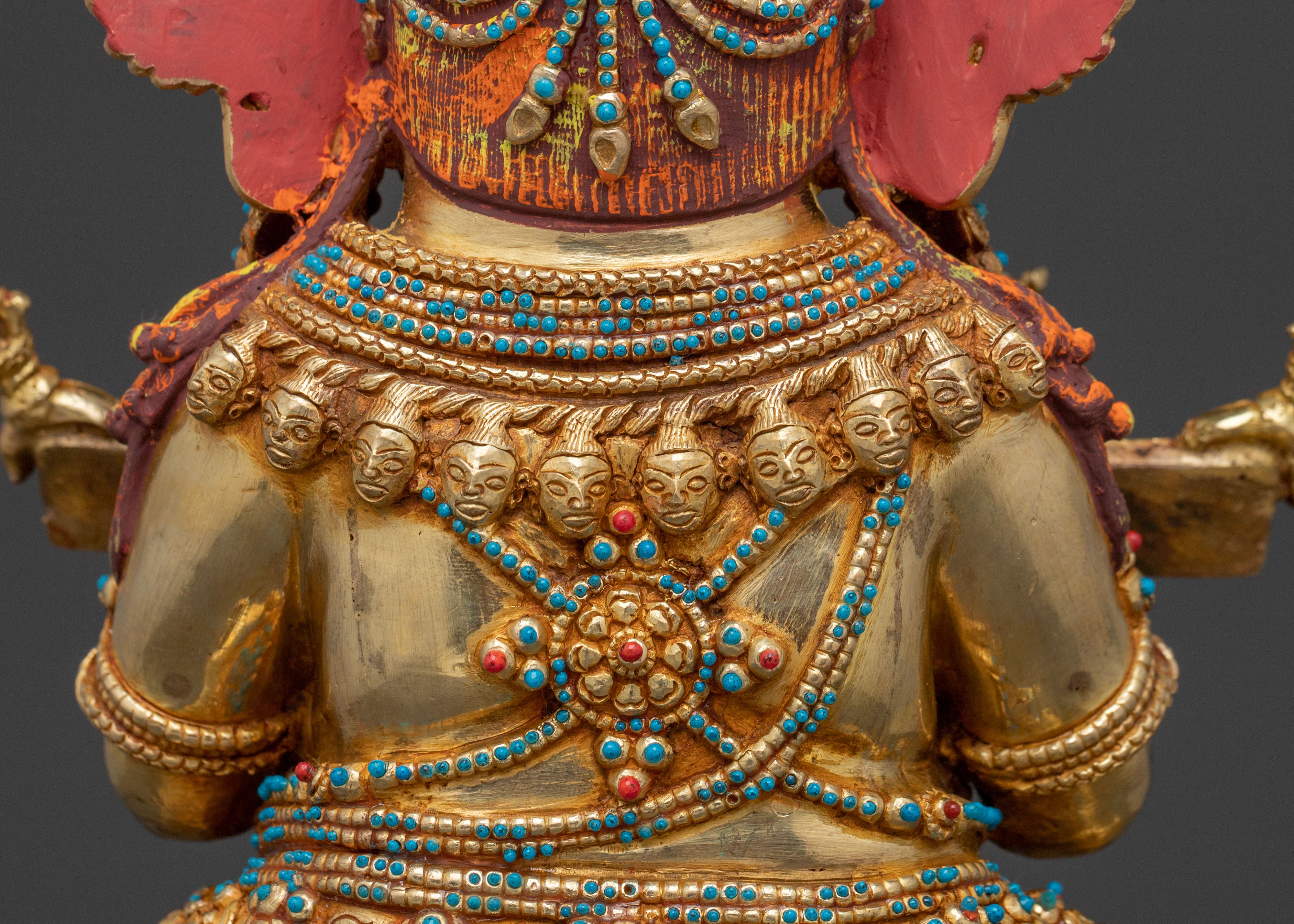 Shakya Mahakala Traditional Figurine | Tibetan Dharma Protector Deity