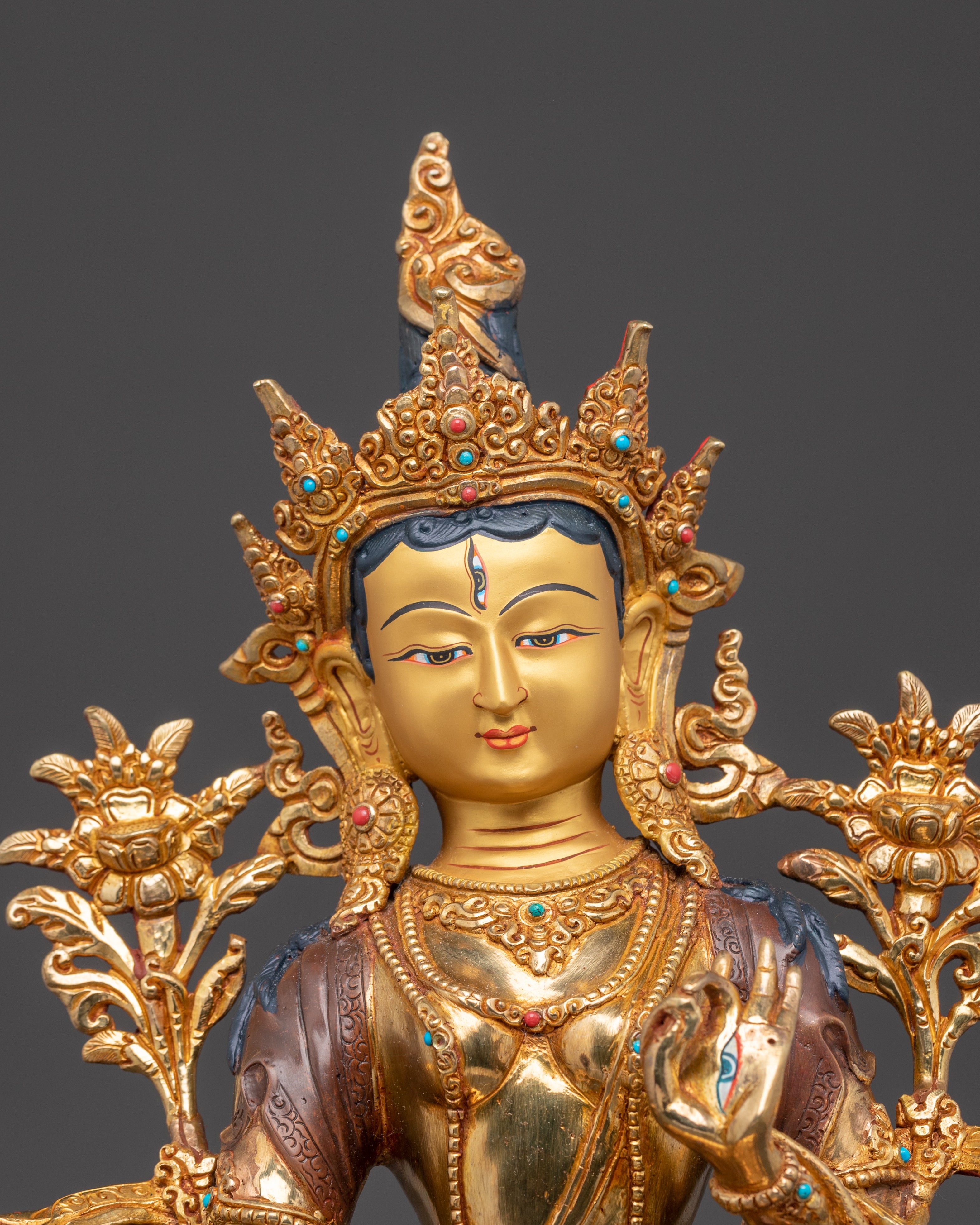White Tara Statue, Manifestation of Chenrezig | Symbol of Longevity