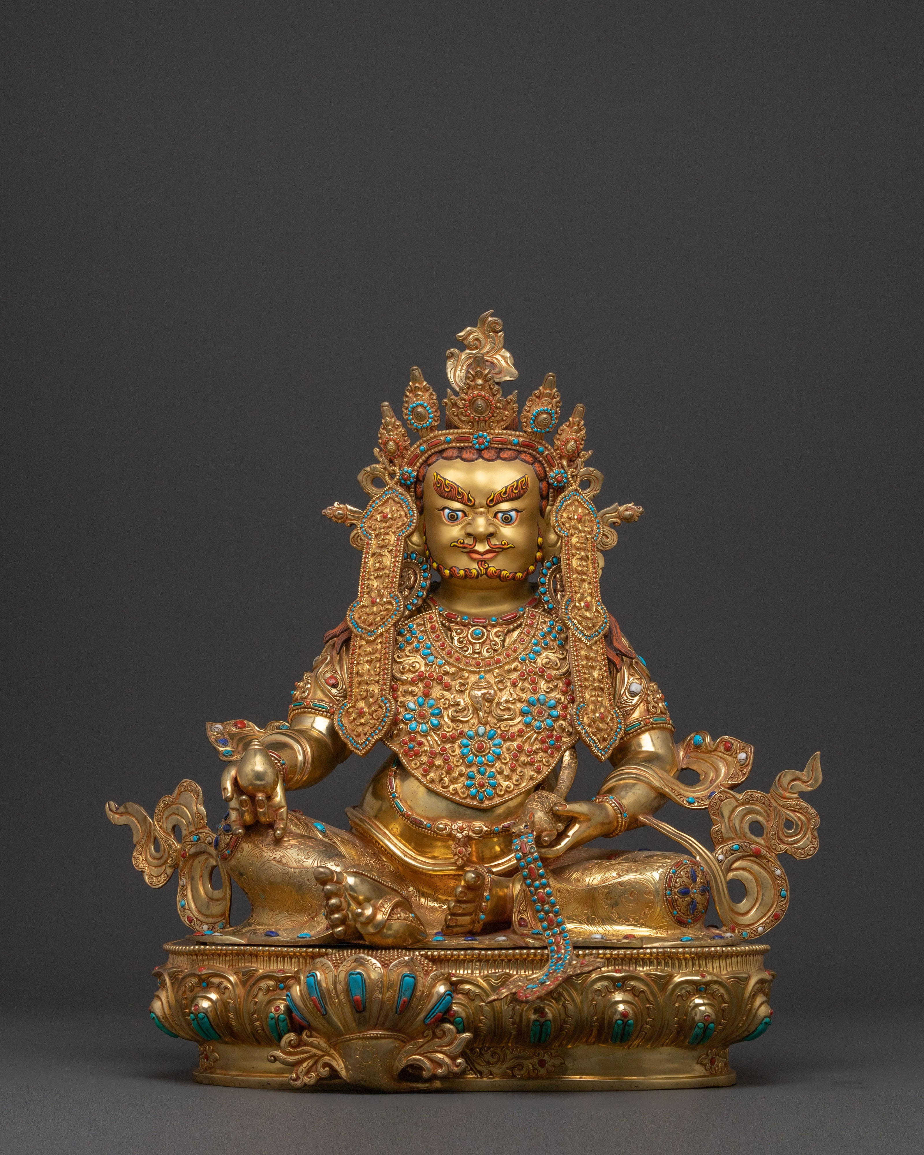 Zambhala Golden Statue | Guardian of Abundance