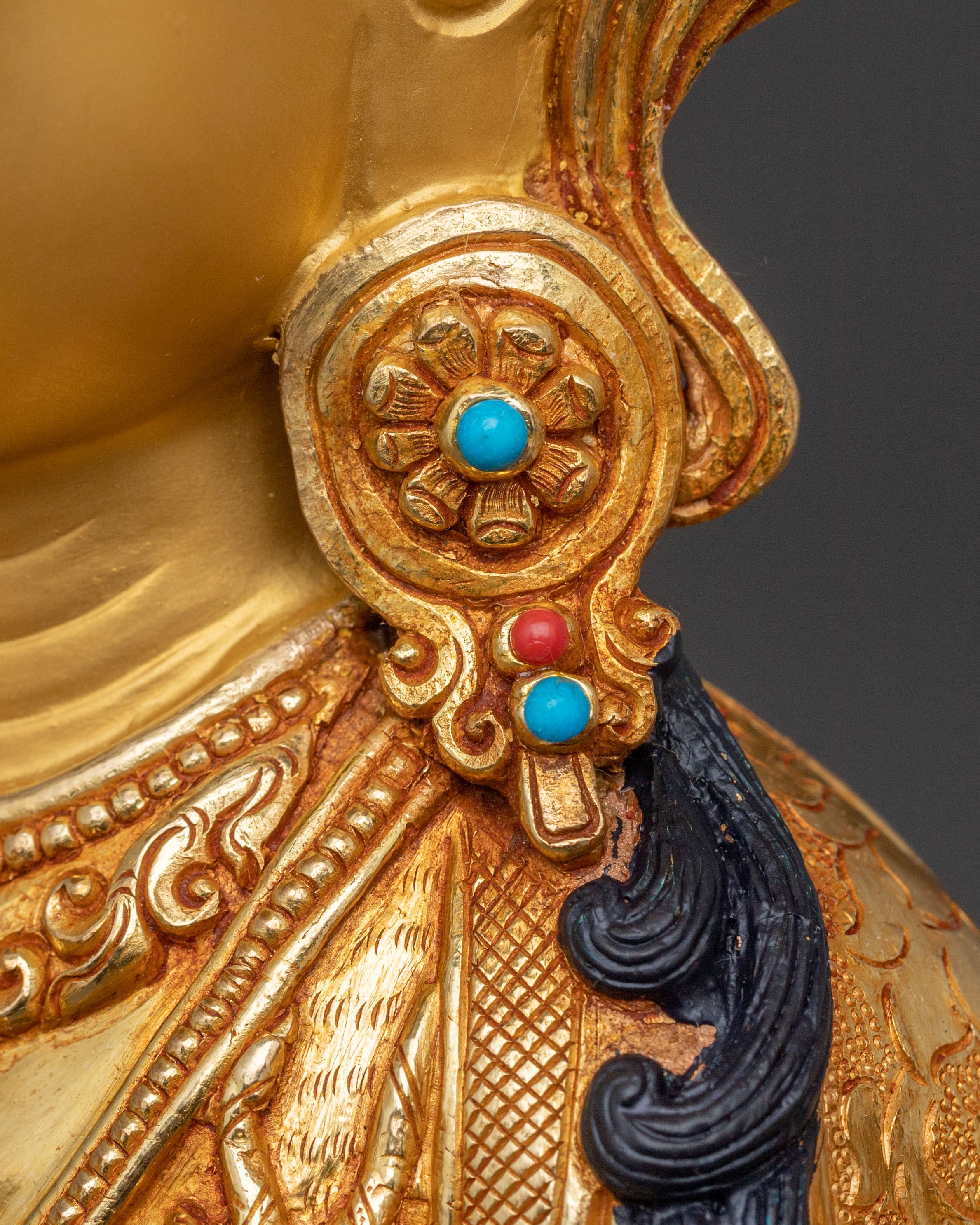 Handcrafted Copper Statue of Chenrezig