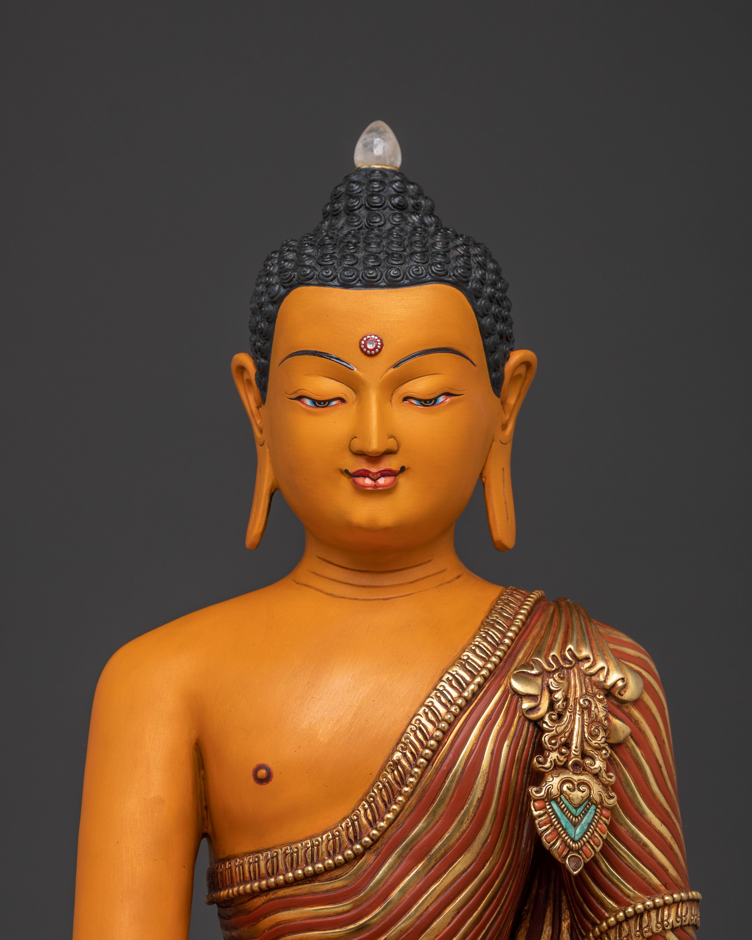 Divine Shakyamuni Buddha Golden Statue | Altar Decor