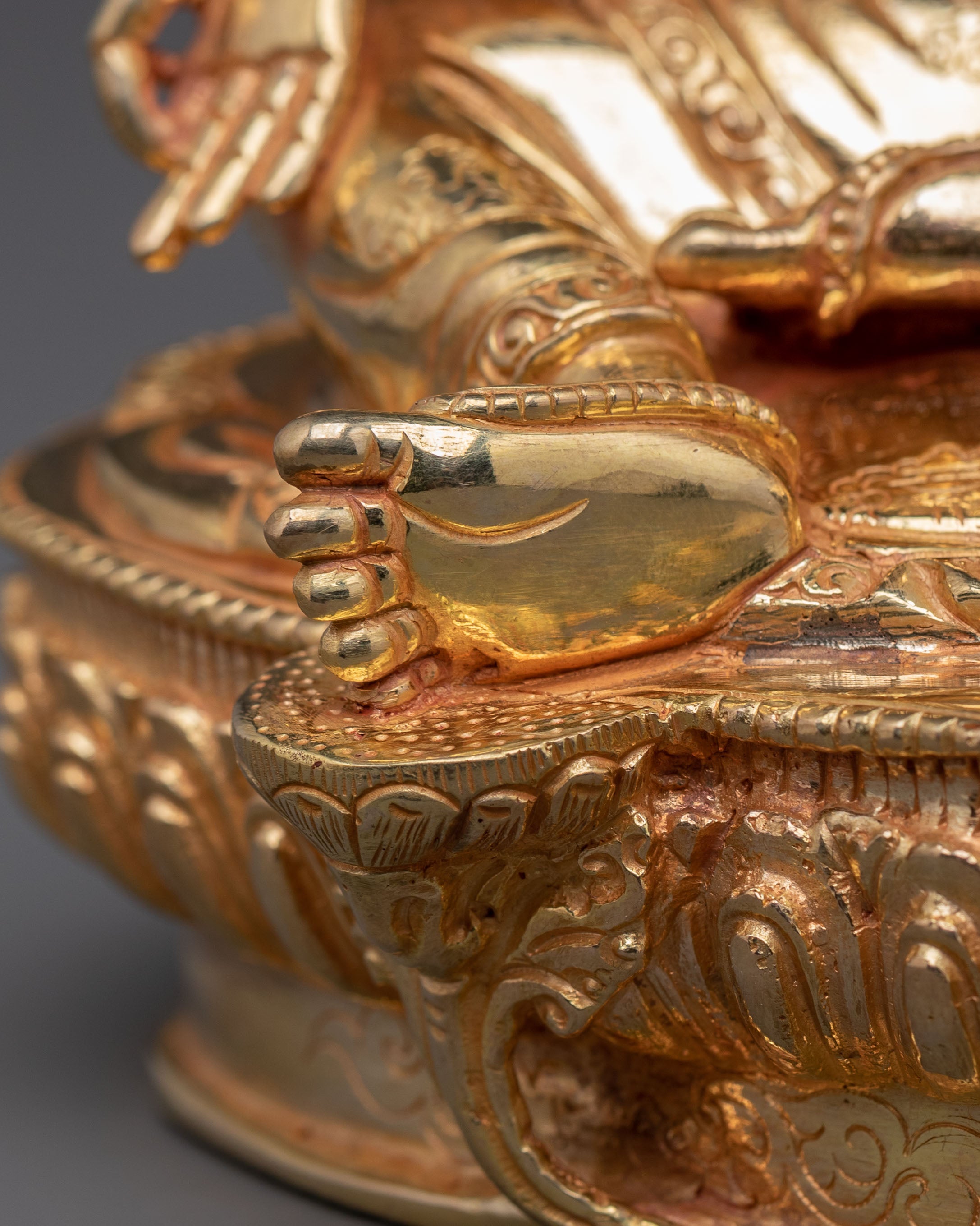 Handcrafted Green Tara Carved Statue | Spiritual Icon