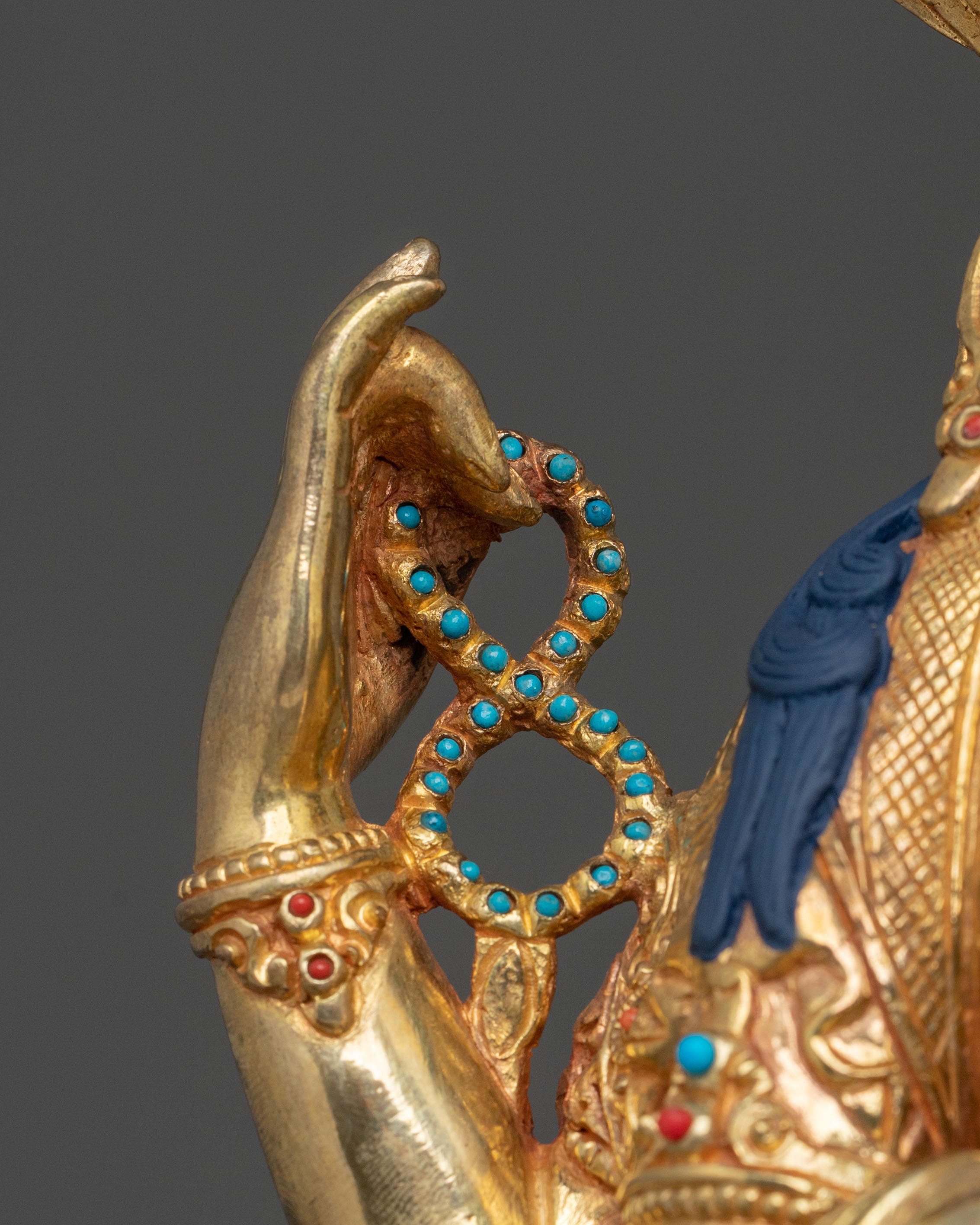 Chenrezig Statue: 24K Gold Gilded