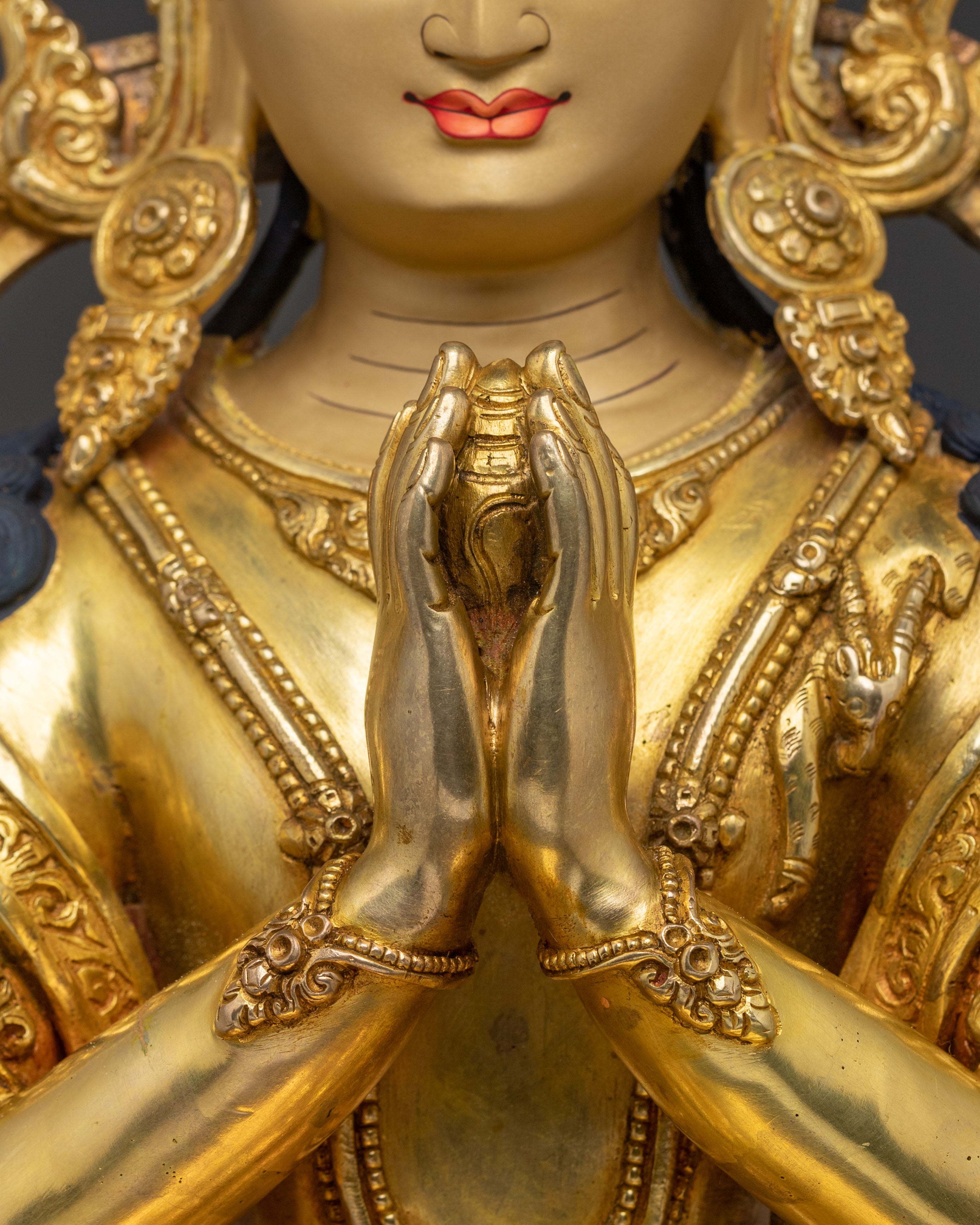 Chenrezig Statue | 24K Gold Gilded Bodhisattva
