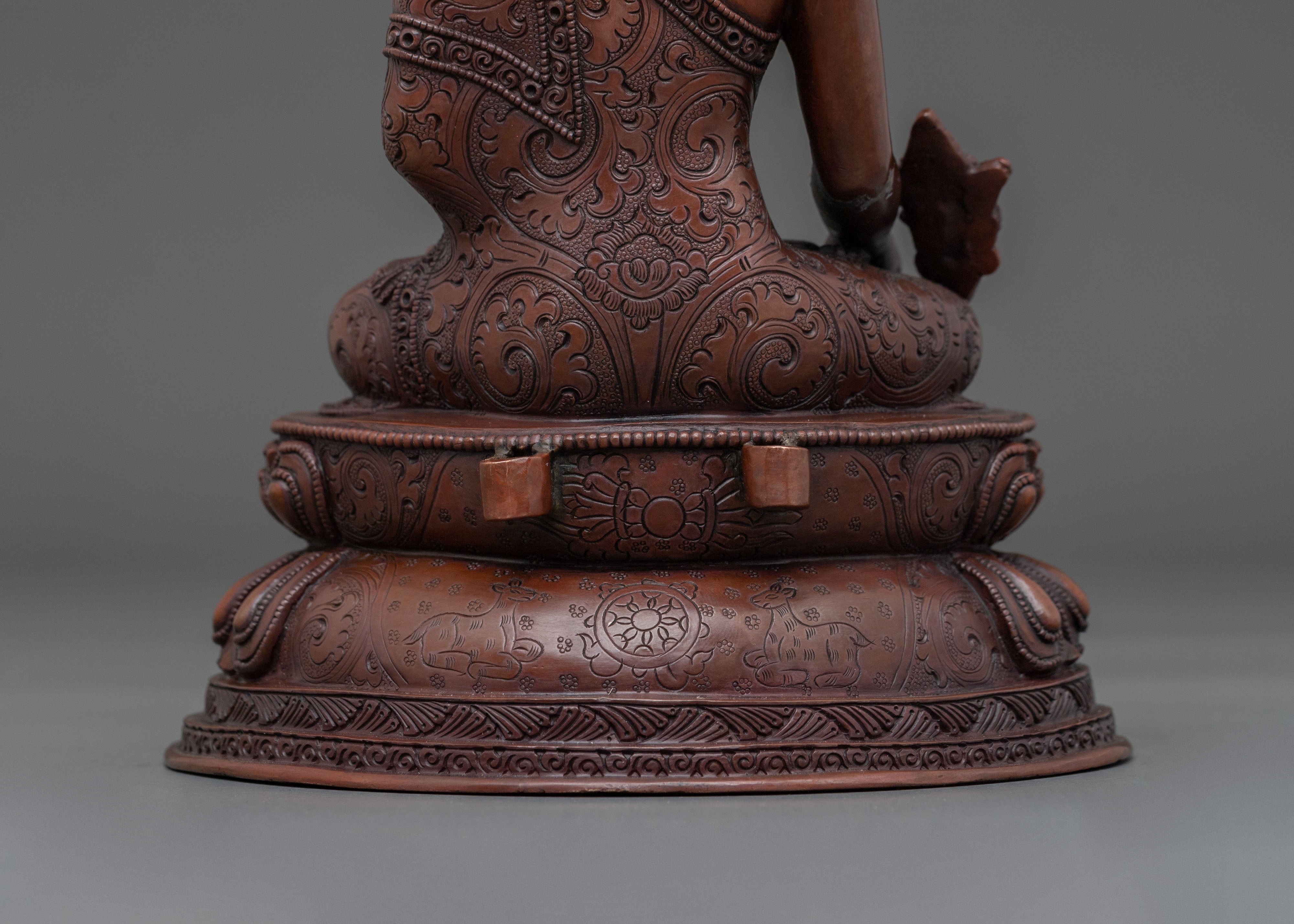 24K Gold Gilded Medicine Buddha Figurine | Home Decor