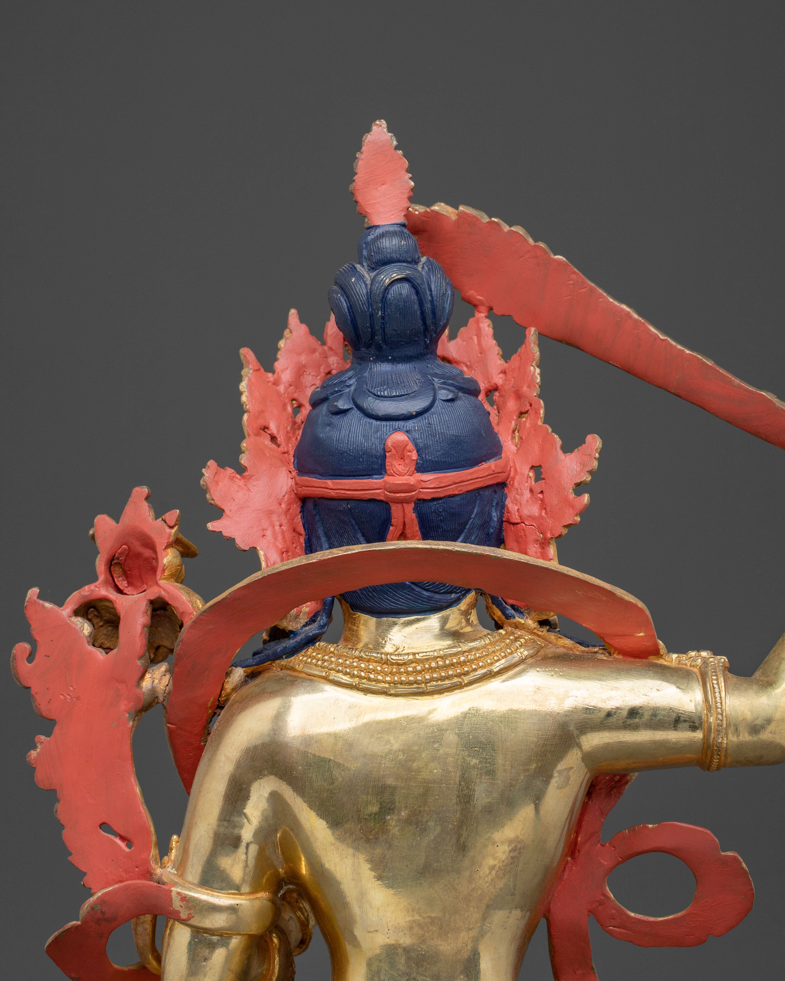 Manjushri Statue Wisdom and Clarity – Hand-Gilded Copper