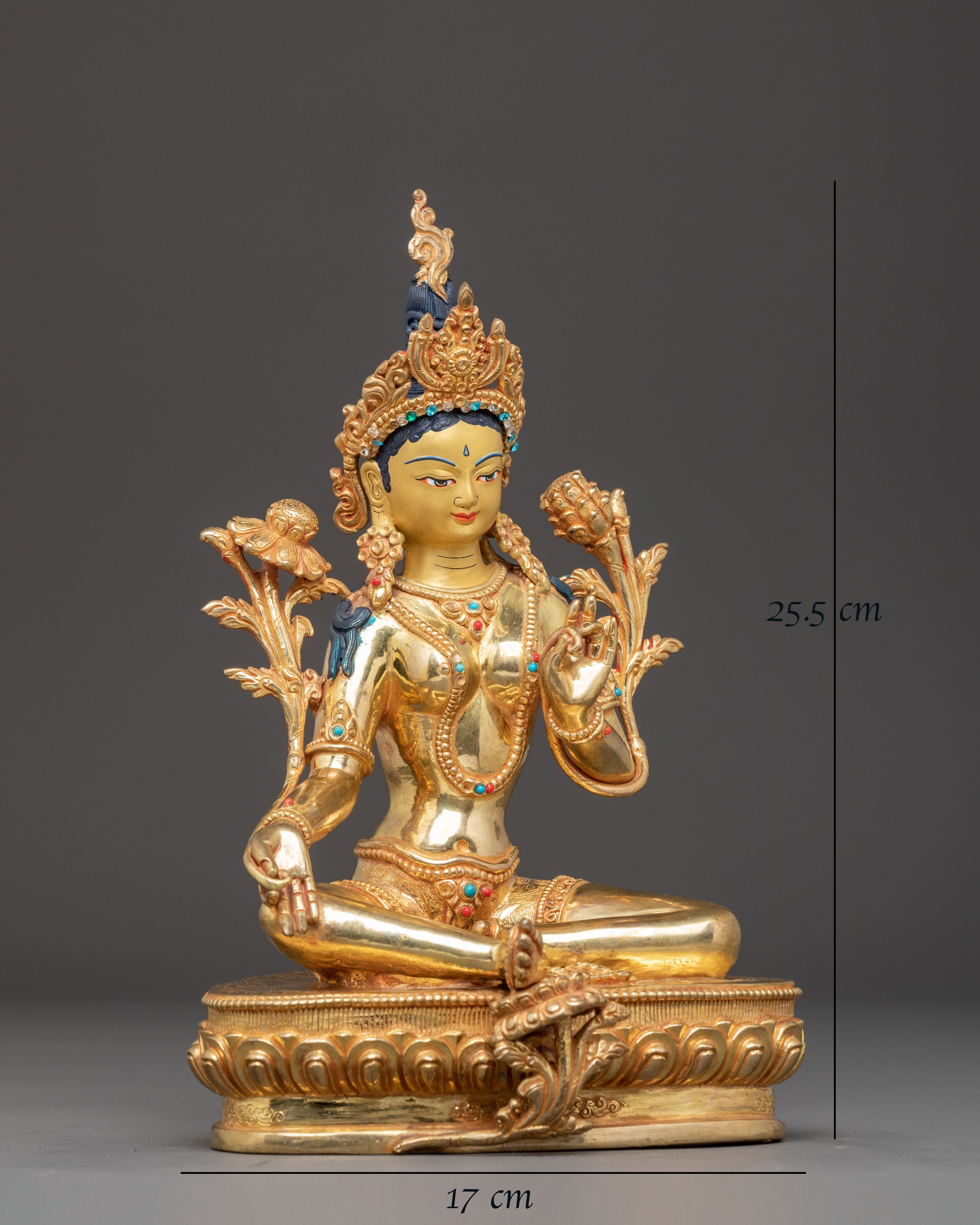 Handcrafted Shyama Tara Statue: Mother of All Buddhas