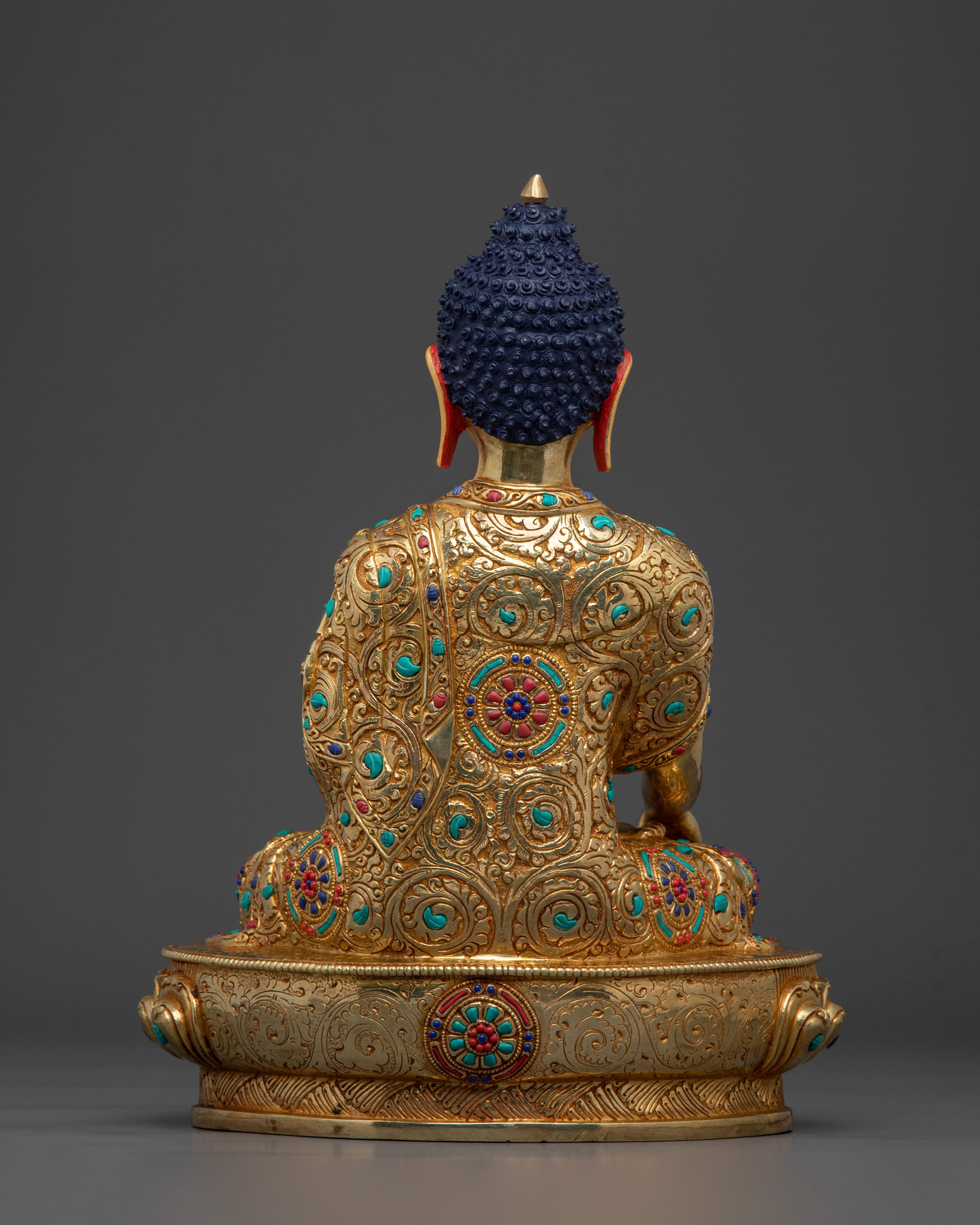 Hand-Carved Shakyamuni Buddha Sculpture | Home Decor
