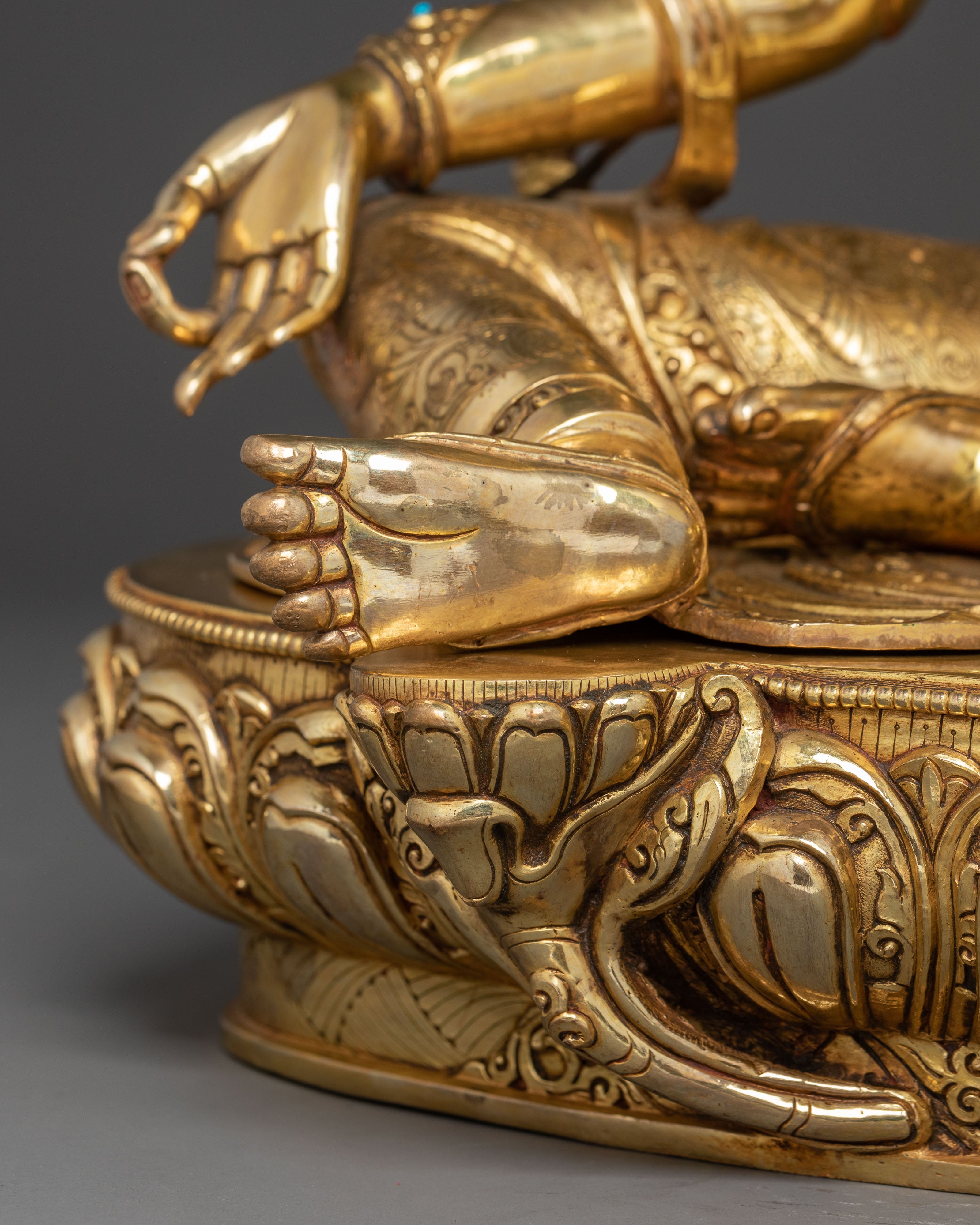 Green Tara Copper Art - Mother of Buddhas | Shyama Tara Statue