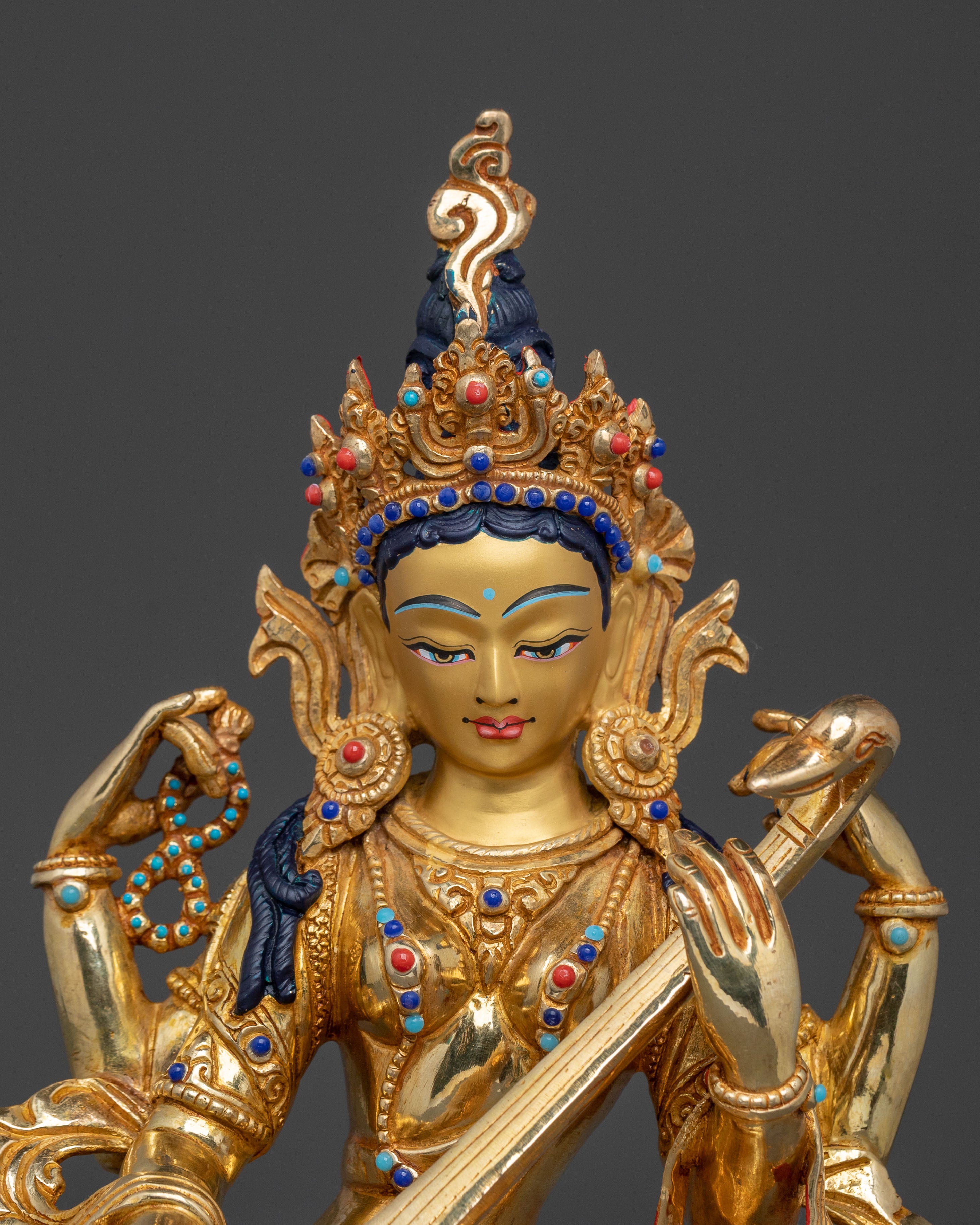 Saraswati Goddess Sculpture: Knowledge  Figurine