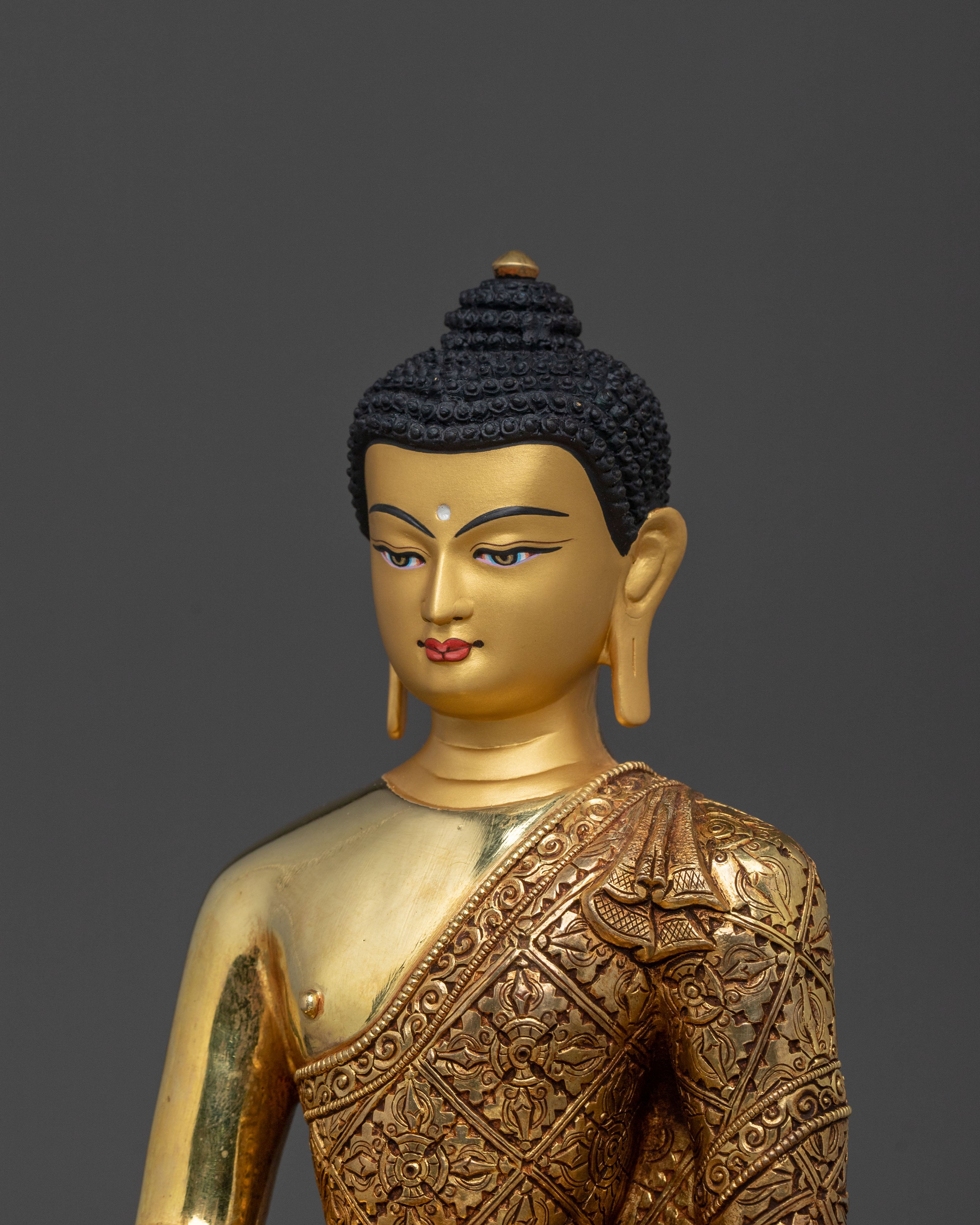 Tibetan Statue of Shakyamuni Buddha | Meditation Altar Decor