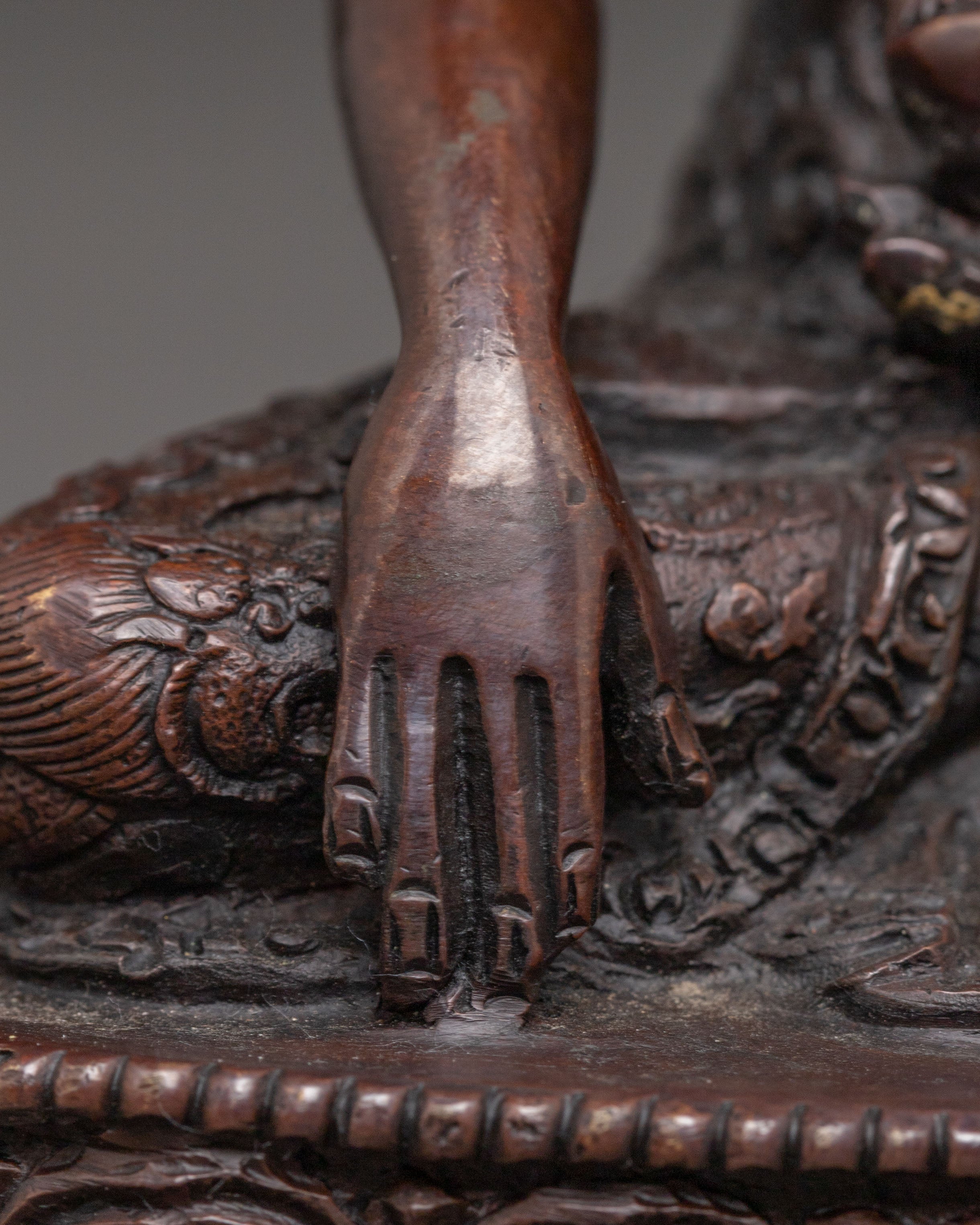 Handmade Oxidized Shakyamuni Buddha Statue | Historical Buddha