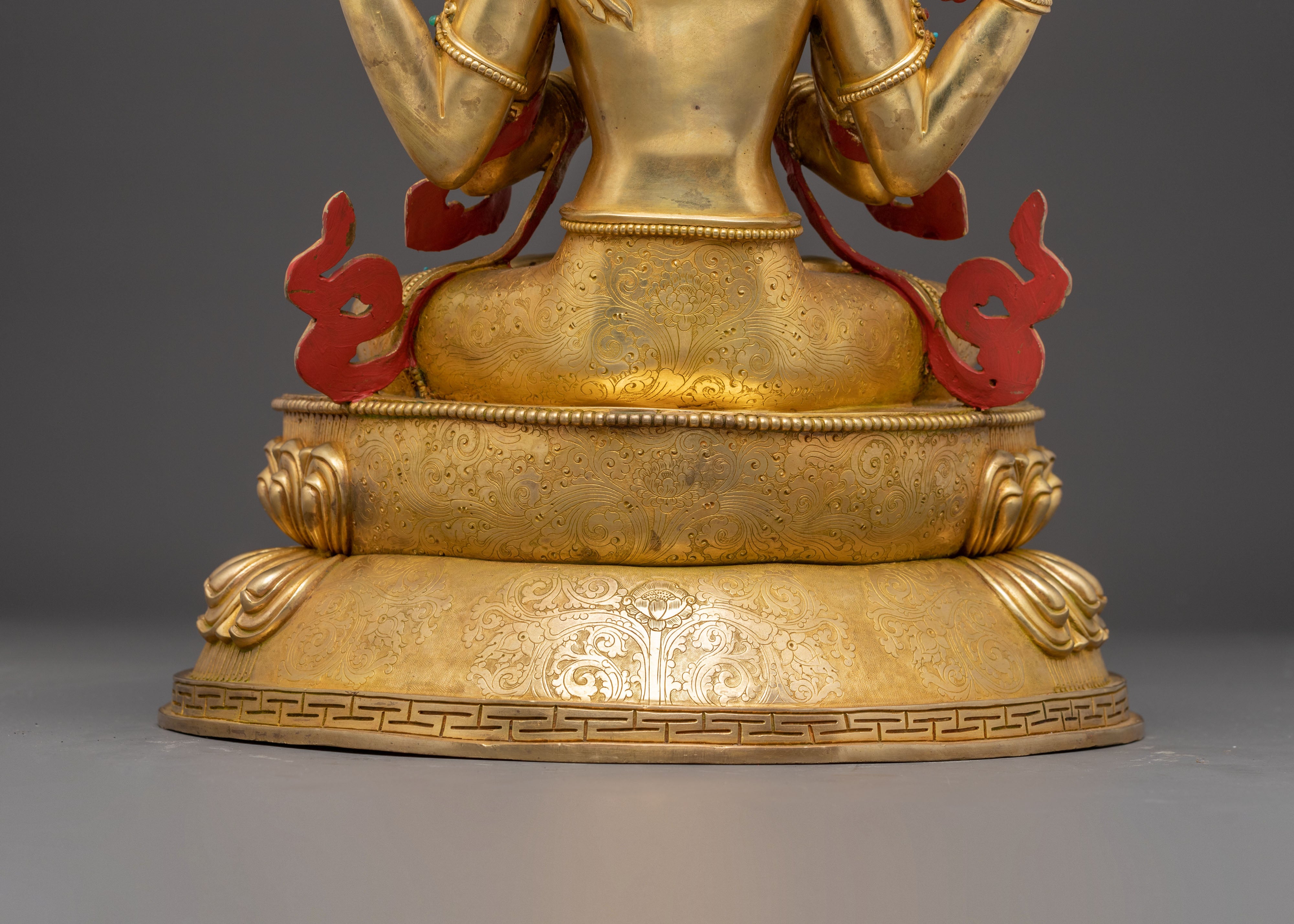 Himalayan Handcrafted Sculpture of Bodhisattva Chenrezig