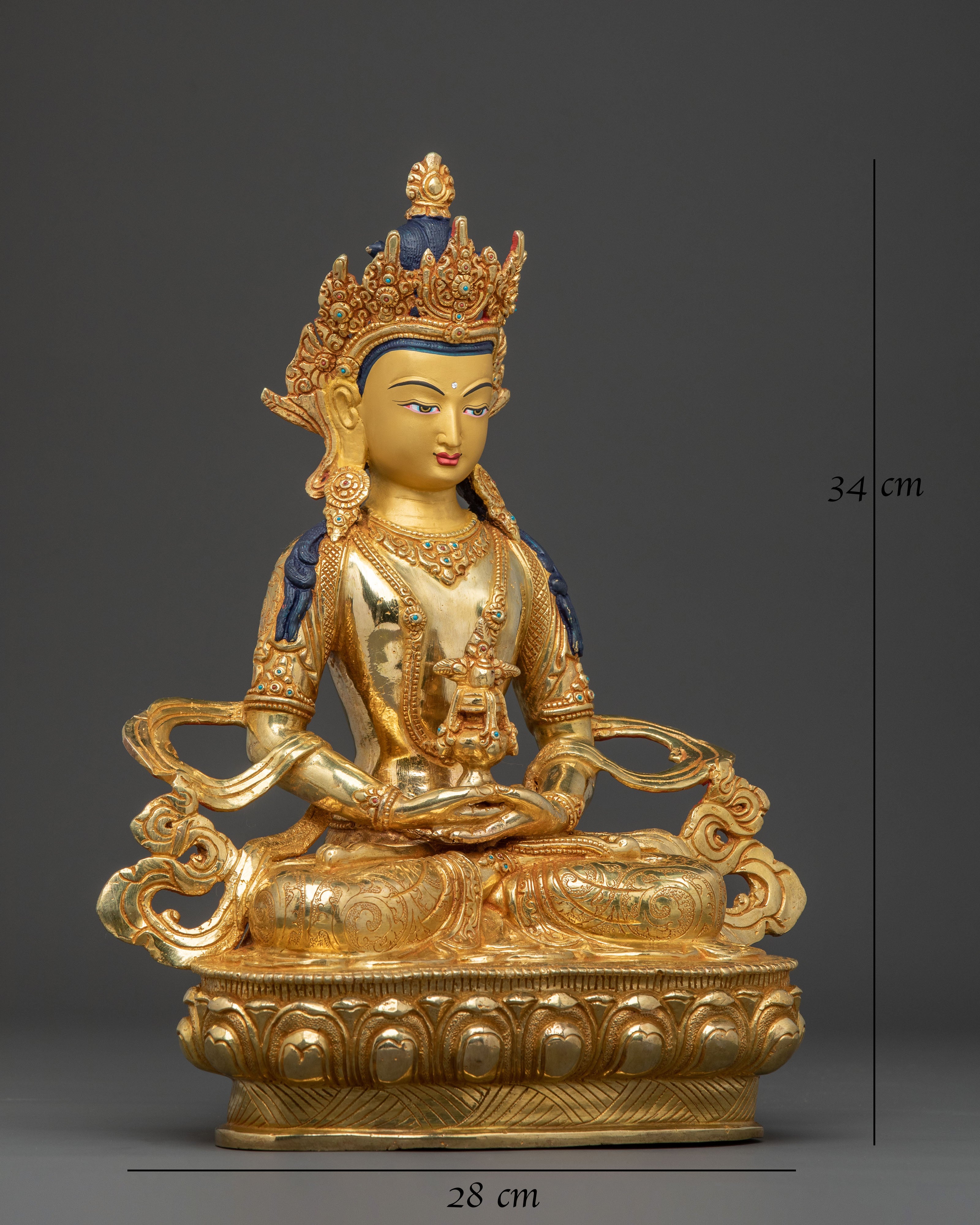 Golden Amitayus Statue | Protector of Long Life