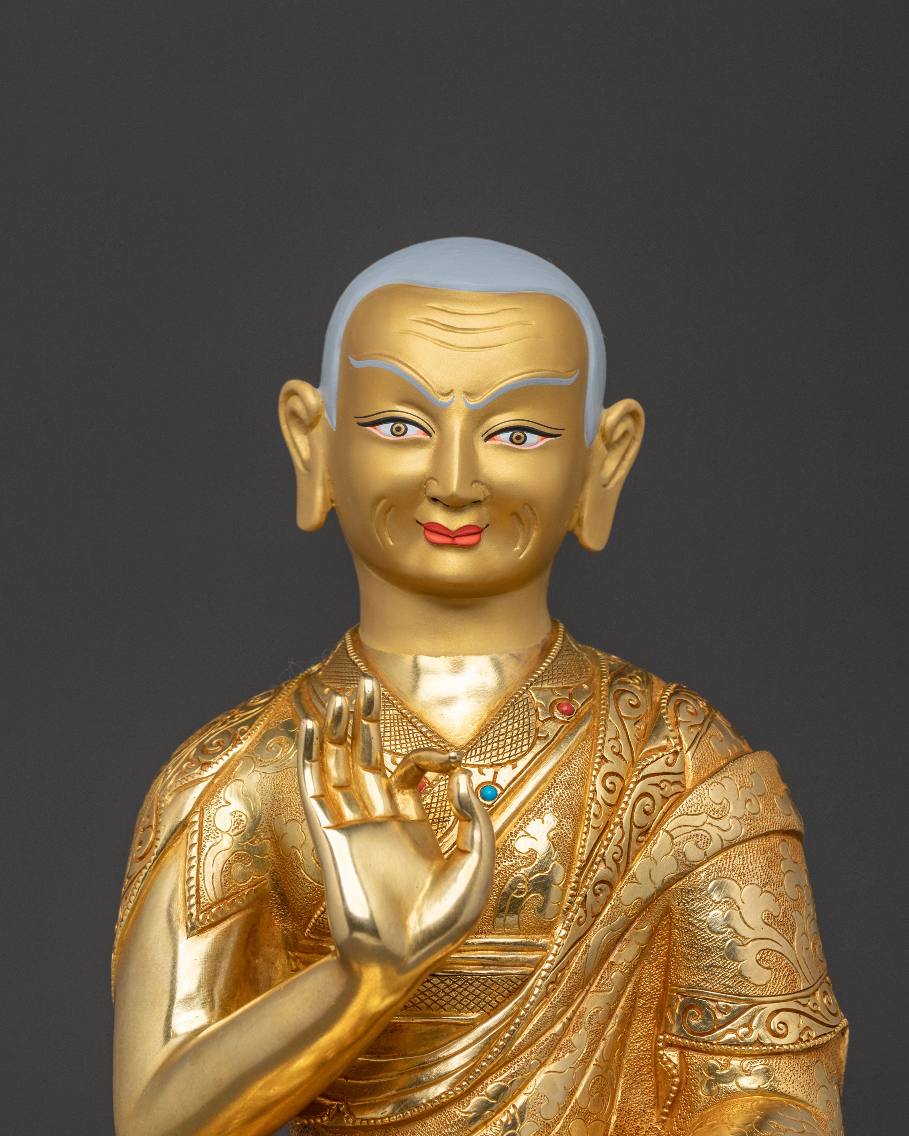 Disciples of Tsongkhapa Statue | Tibetan Buddhist Master Sculpture