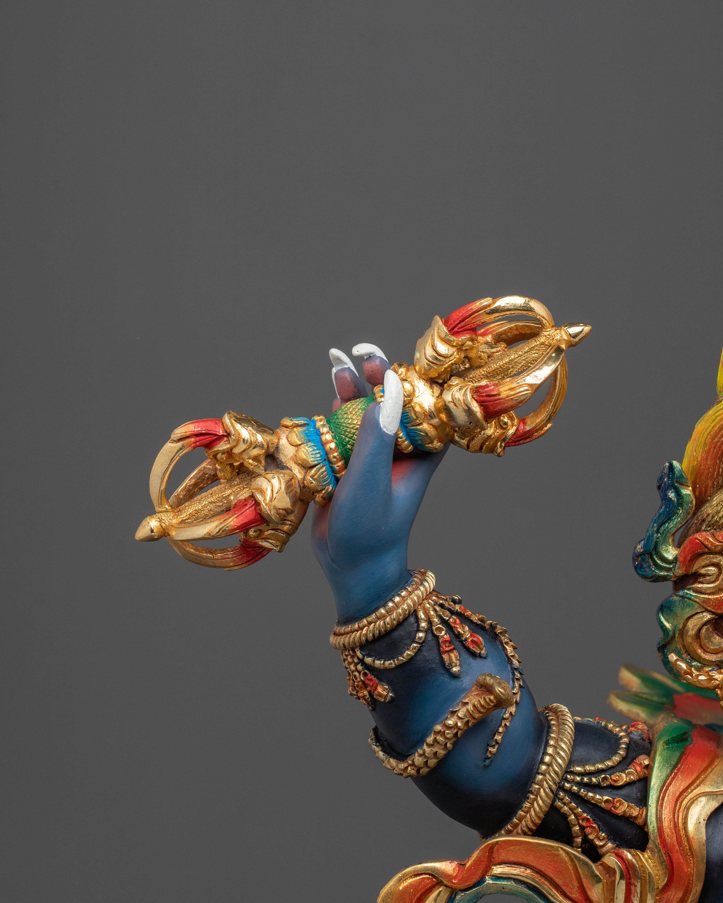 Tibetan Deity Vajrapani Statue | Altar Home Decor