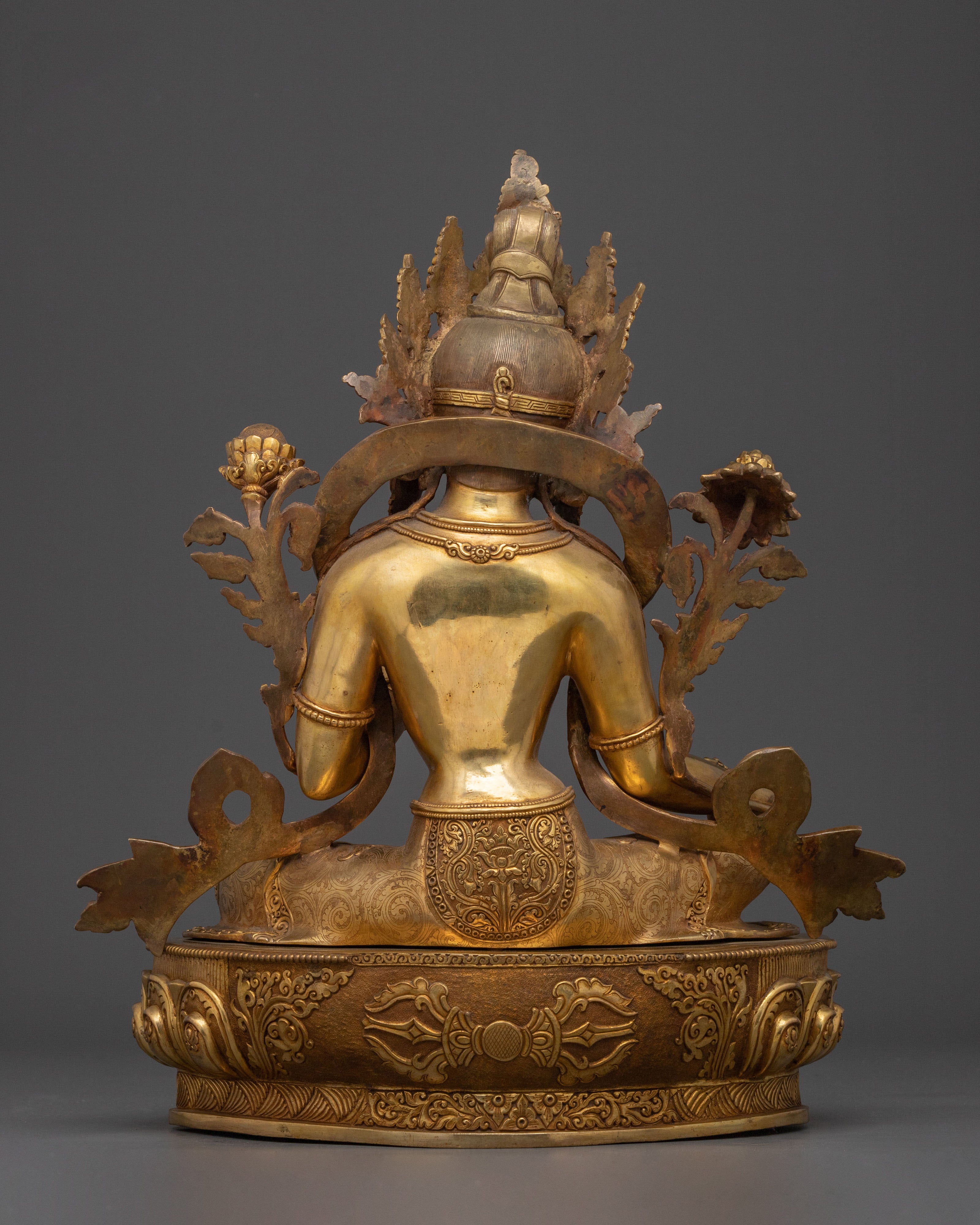 Handmade Green Tara Statue | Compassionate Goddess