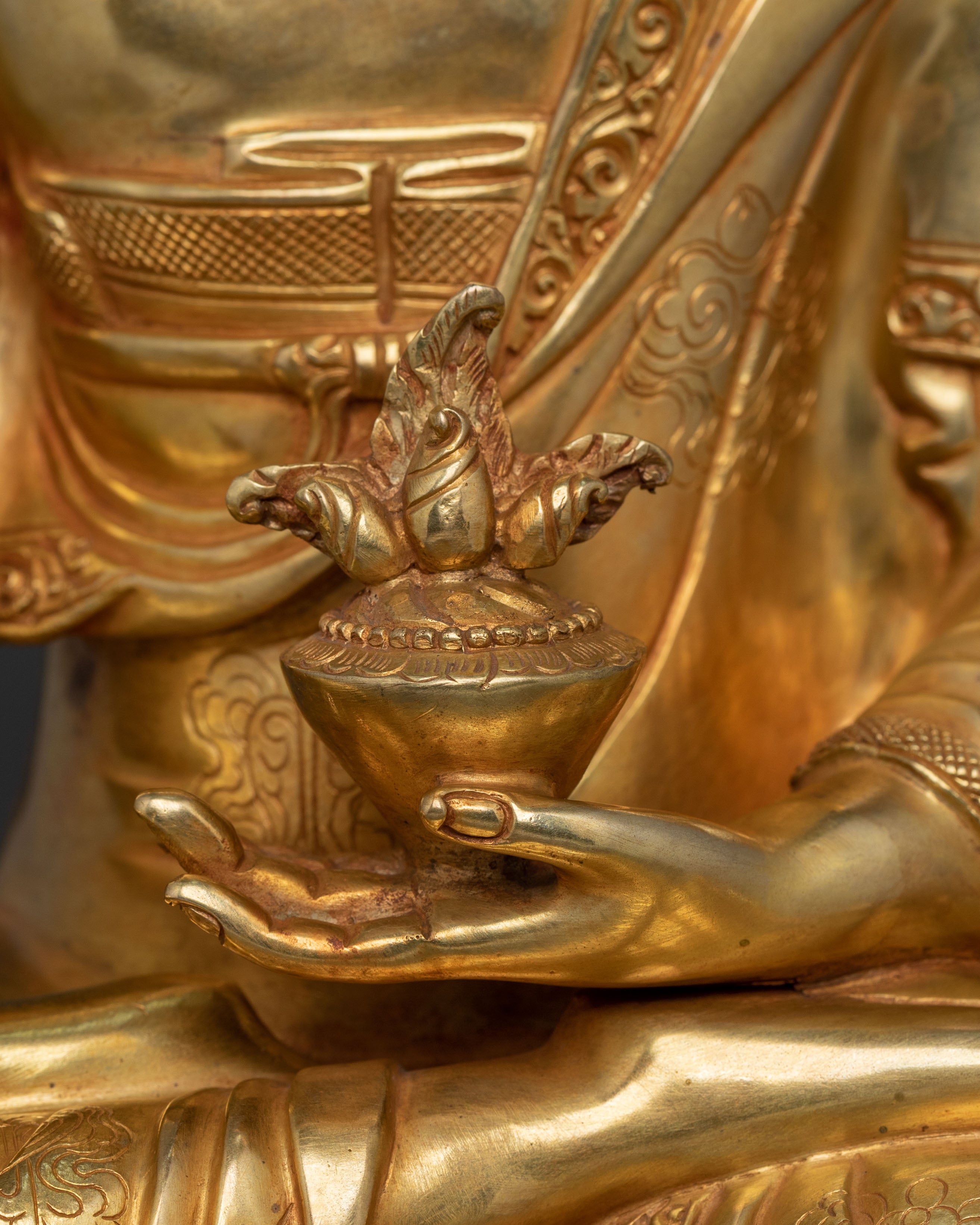 Medicine Buddha Statue | 24K Gold Gilded Icon