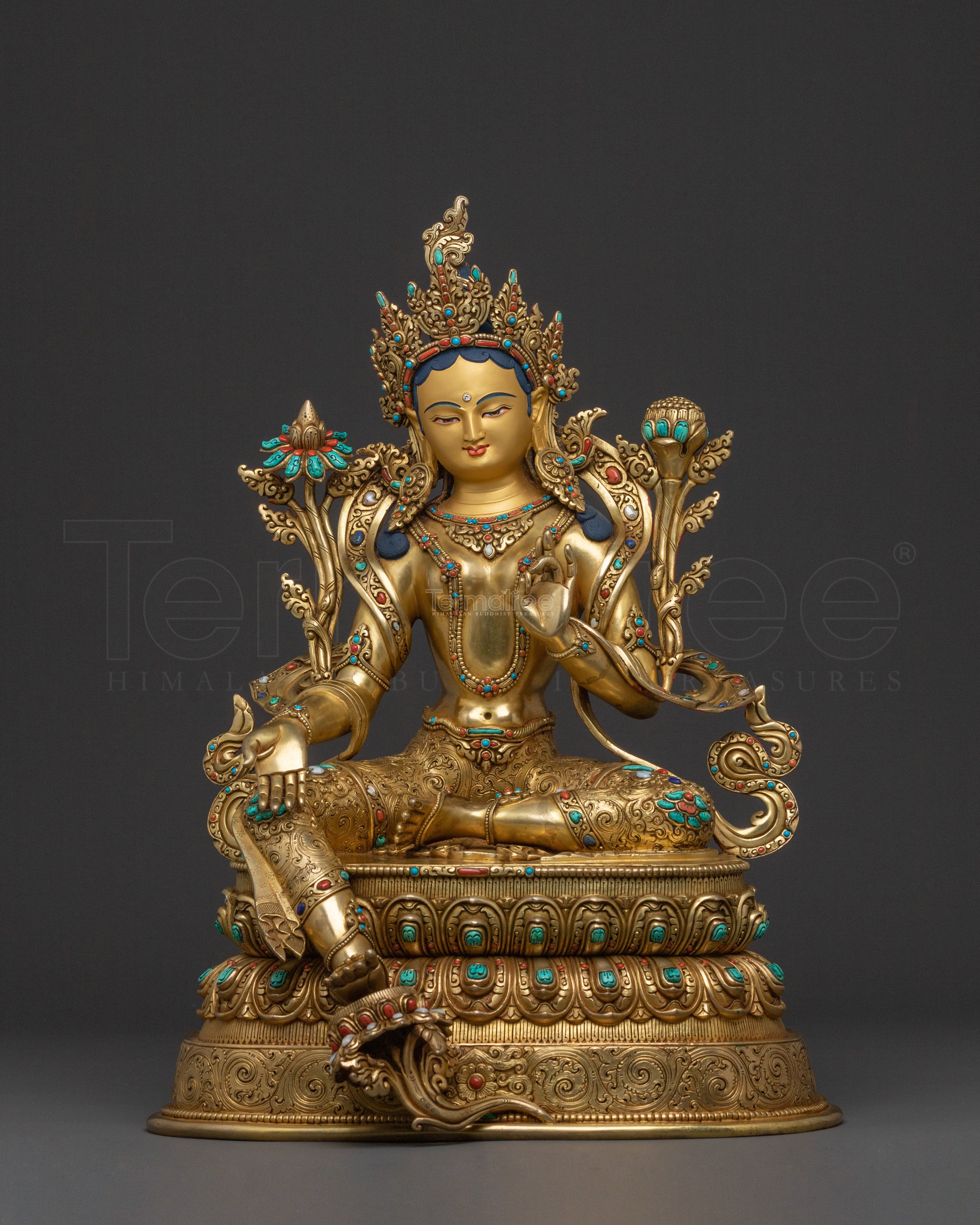 Green Tara Statue