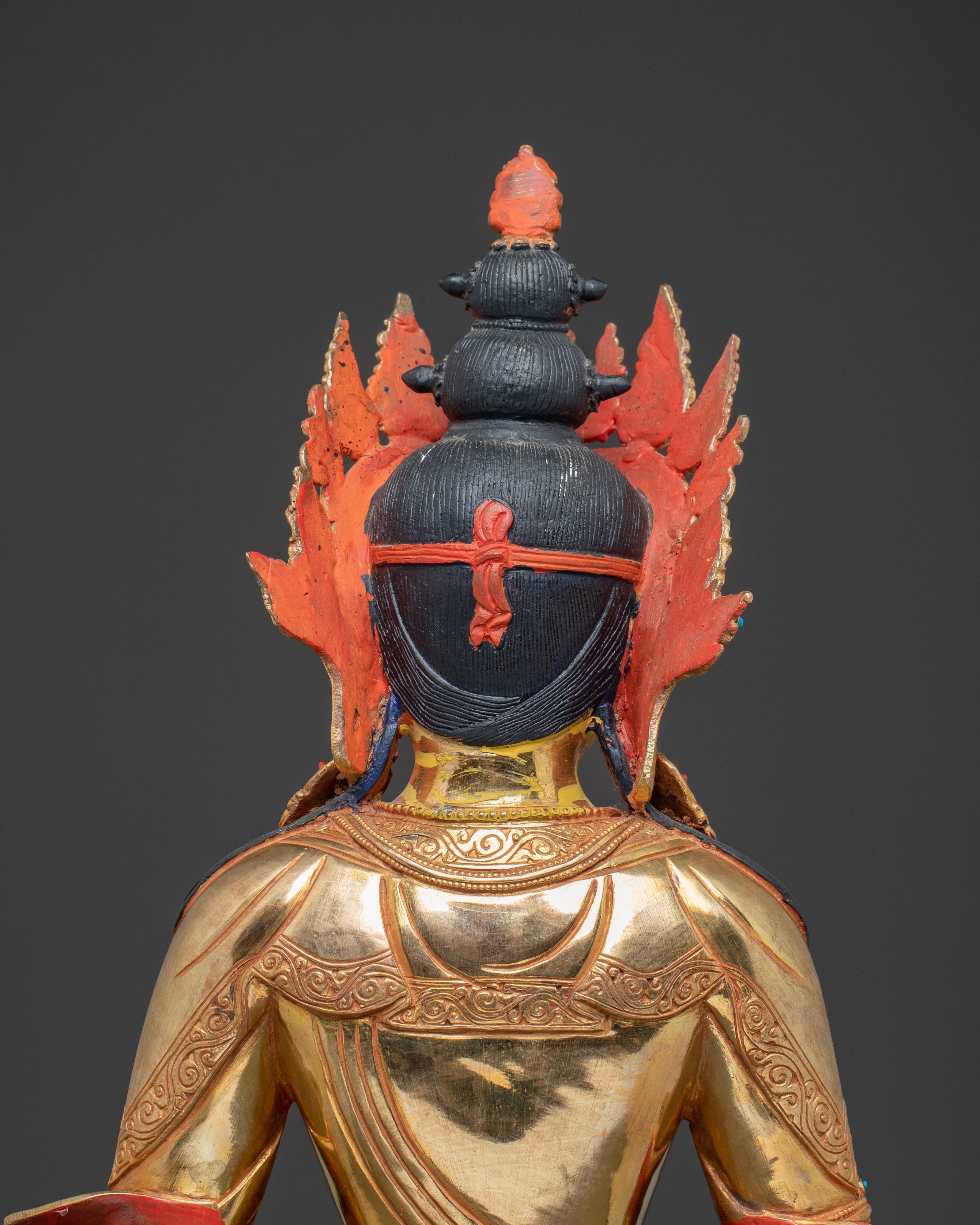 Amitayus Bodhisattva Golden Statue | A Beacon of Infinite Life