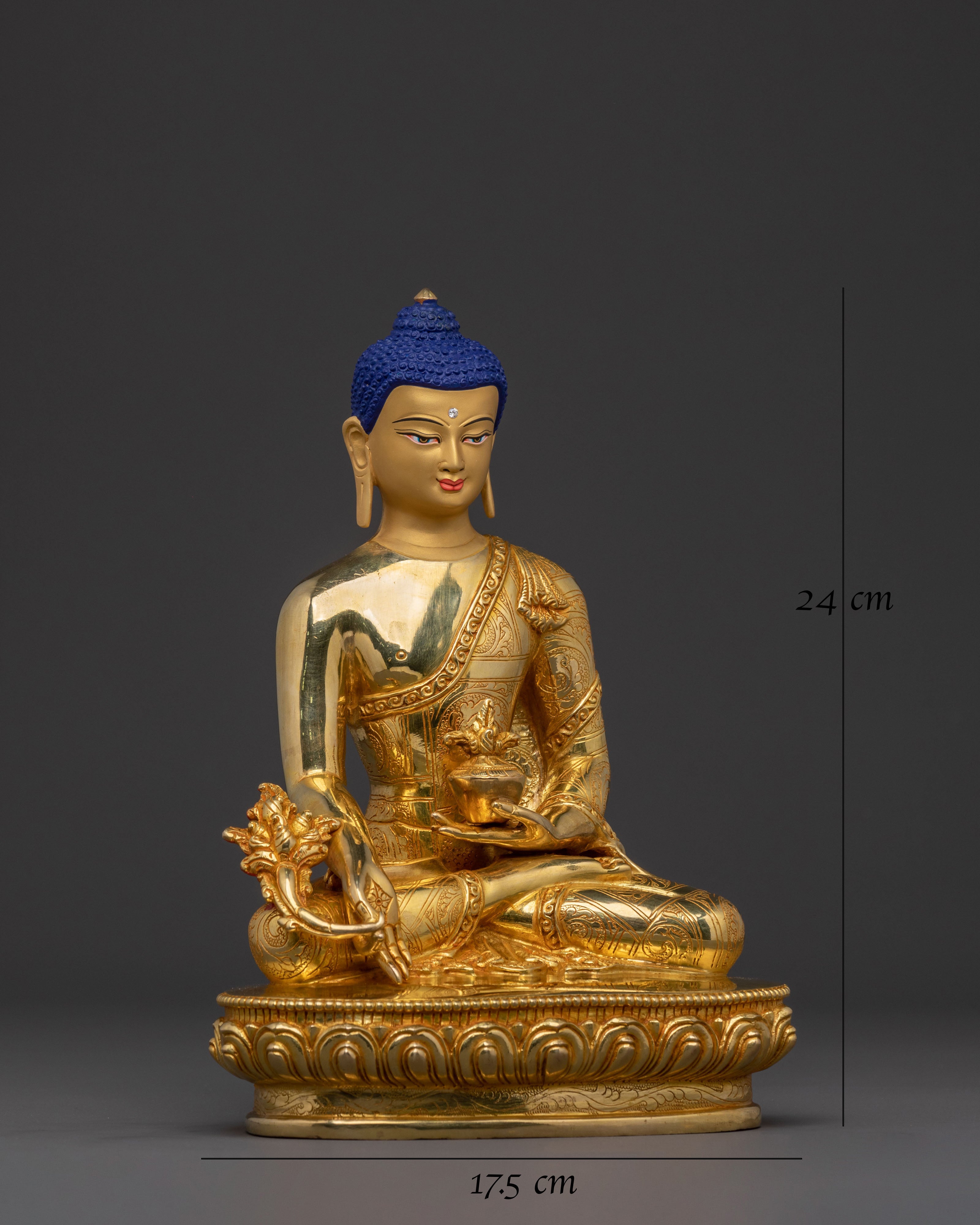 Medicine Buddha Tibetan Statue | Healing  Figure