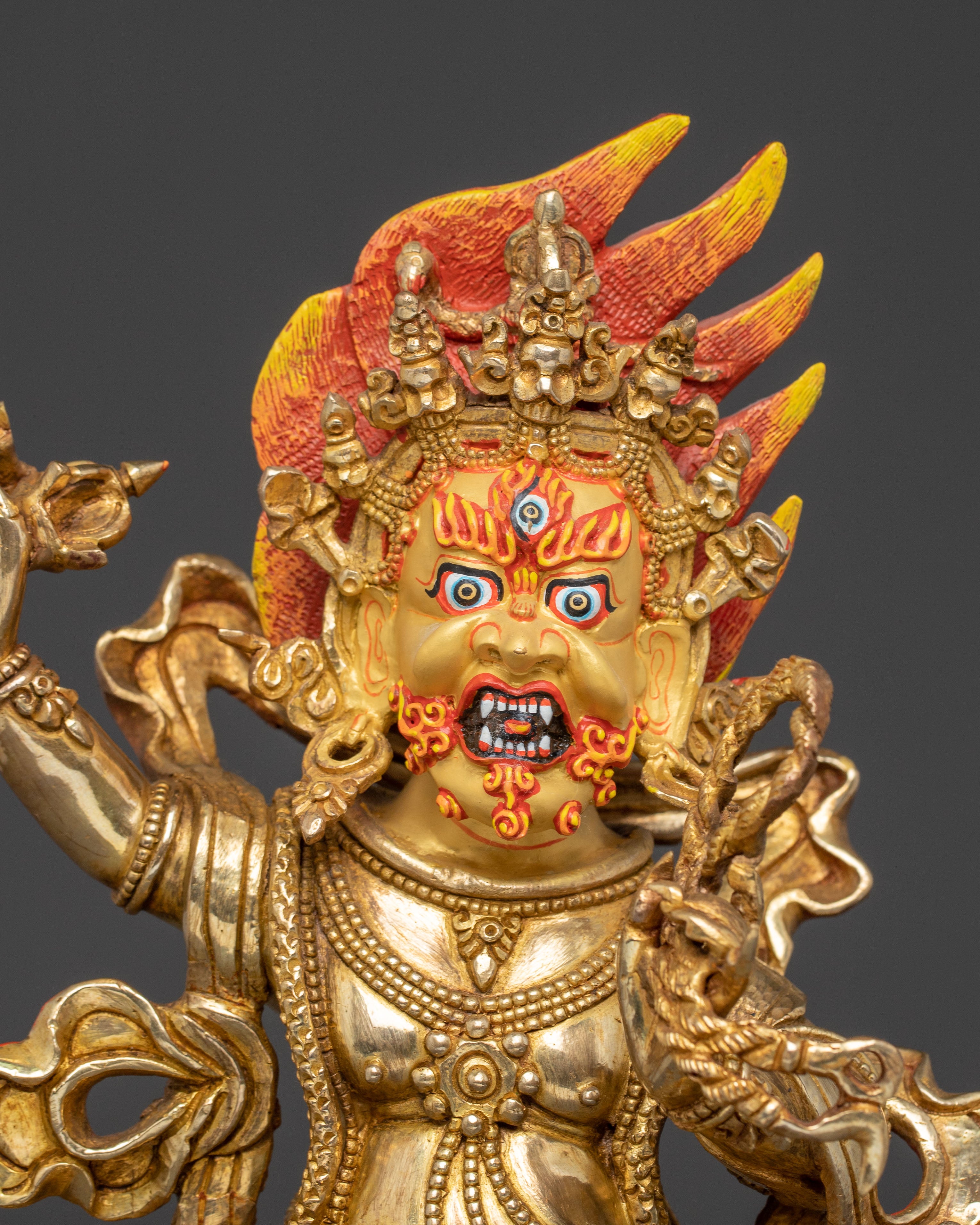 Handmade Statue of Dharma Protector Vajrapani | Wrathful Bodhisattva