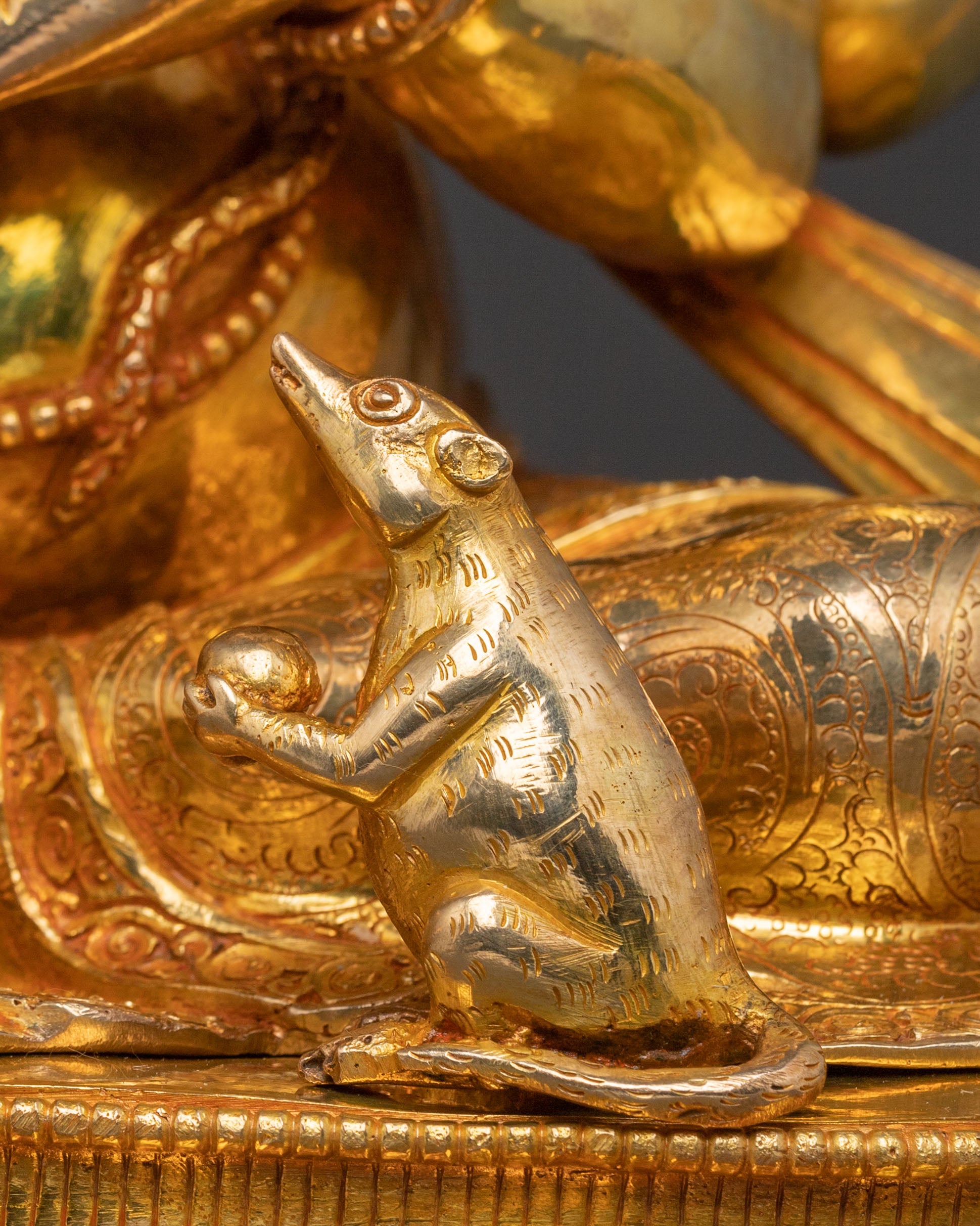 God Ganesh Traditional Golden Statue For