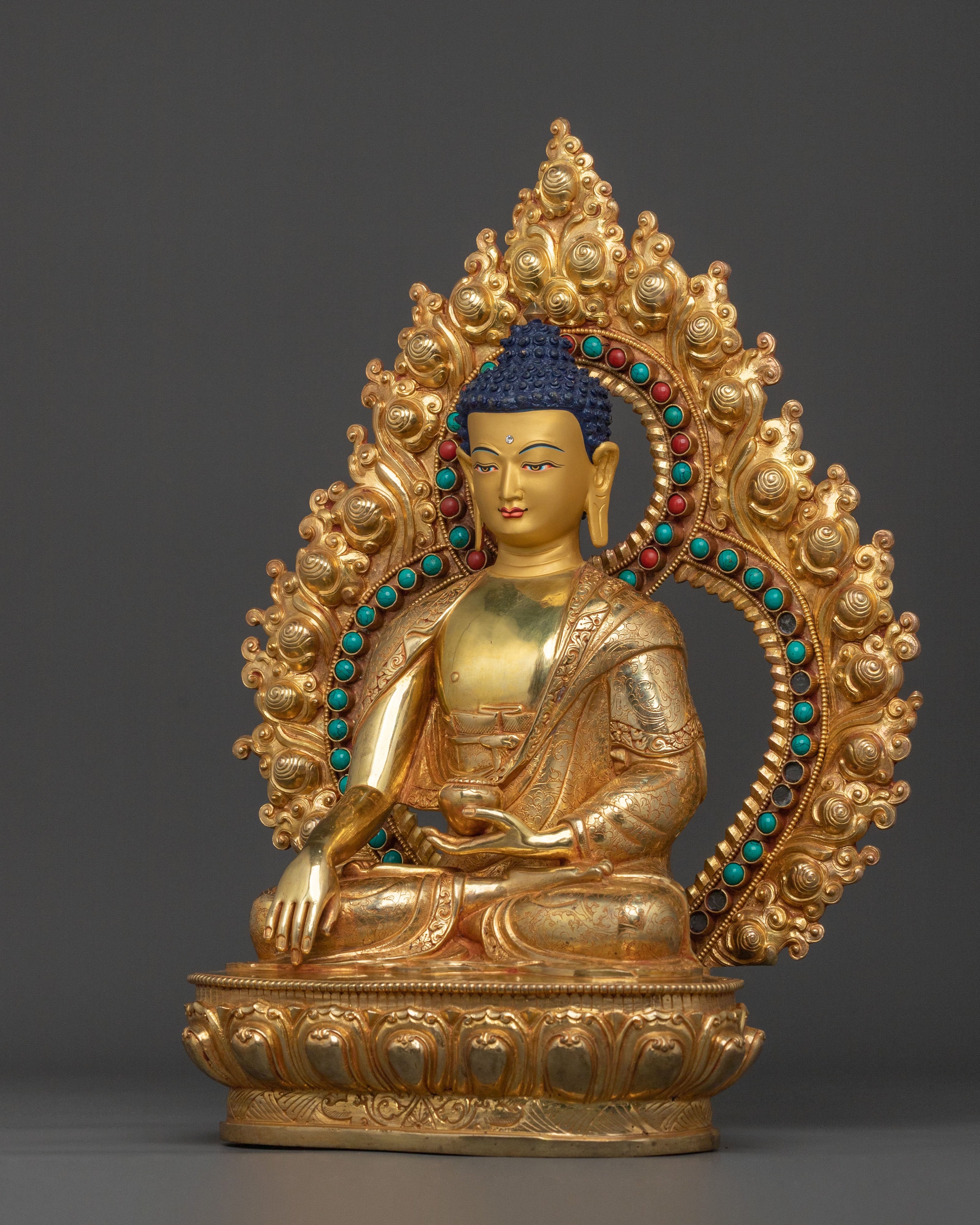 Shakyamuni Buddha Sculpture | Himalayan Figurine