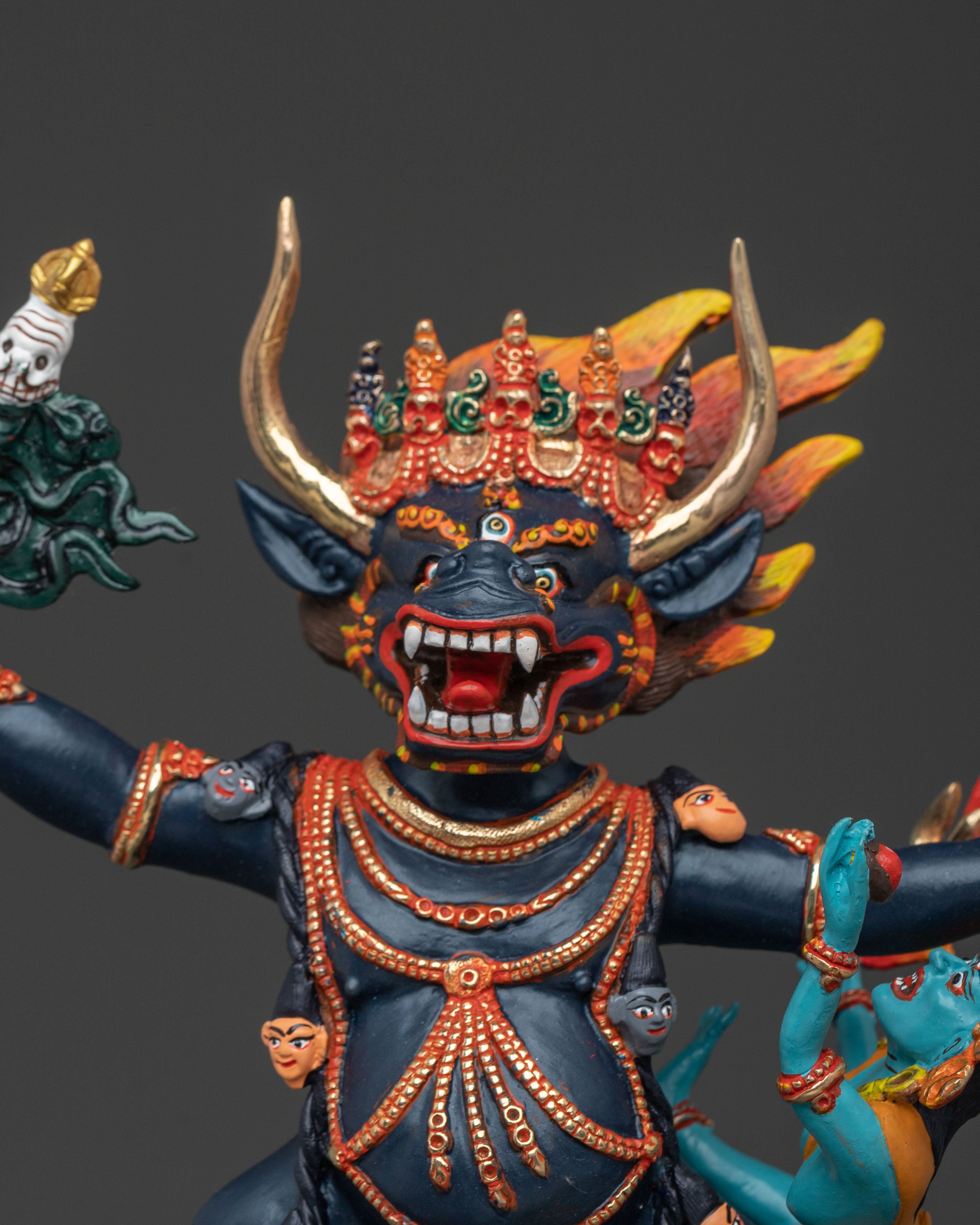 Yama Dharmaraja Sacred Figurine | Fierce Protector