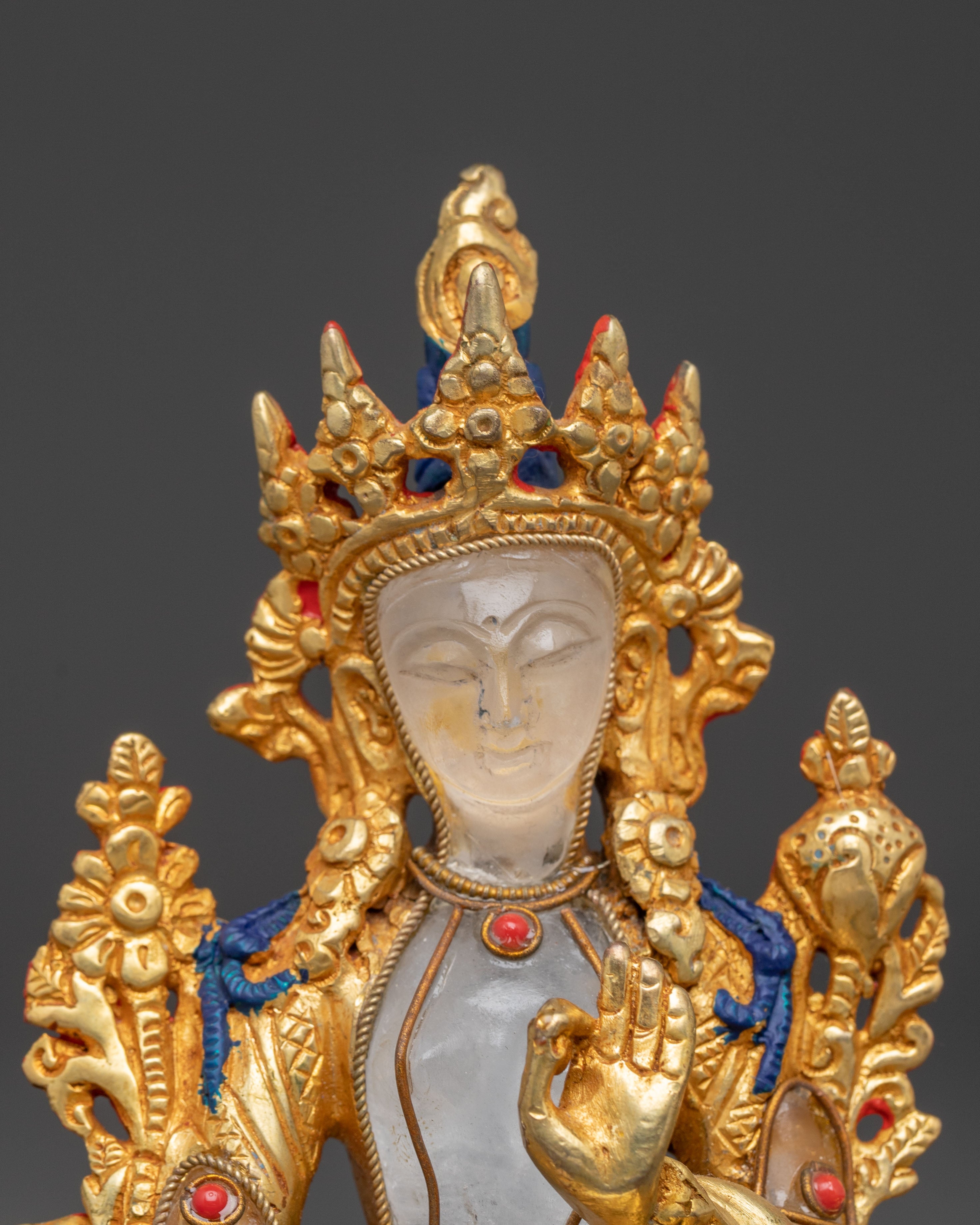 Handmade Sculpture of Compassionate Mother Green Tara