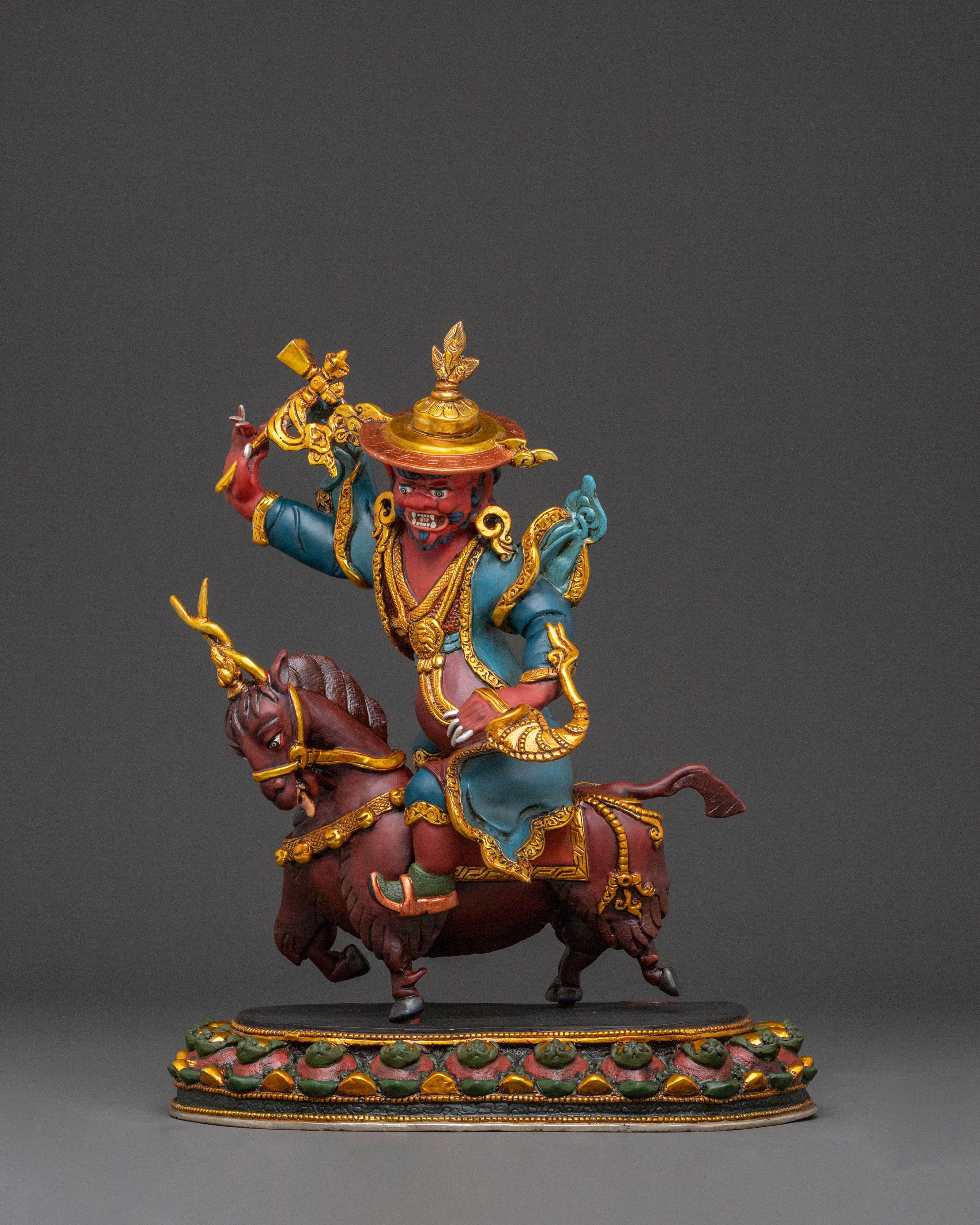 Damchen Garwai Nagpo Statue | Oath-Bound Blacksmith