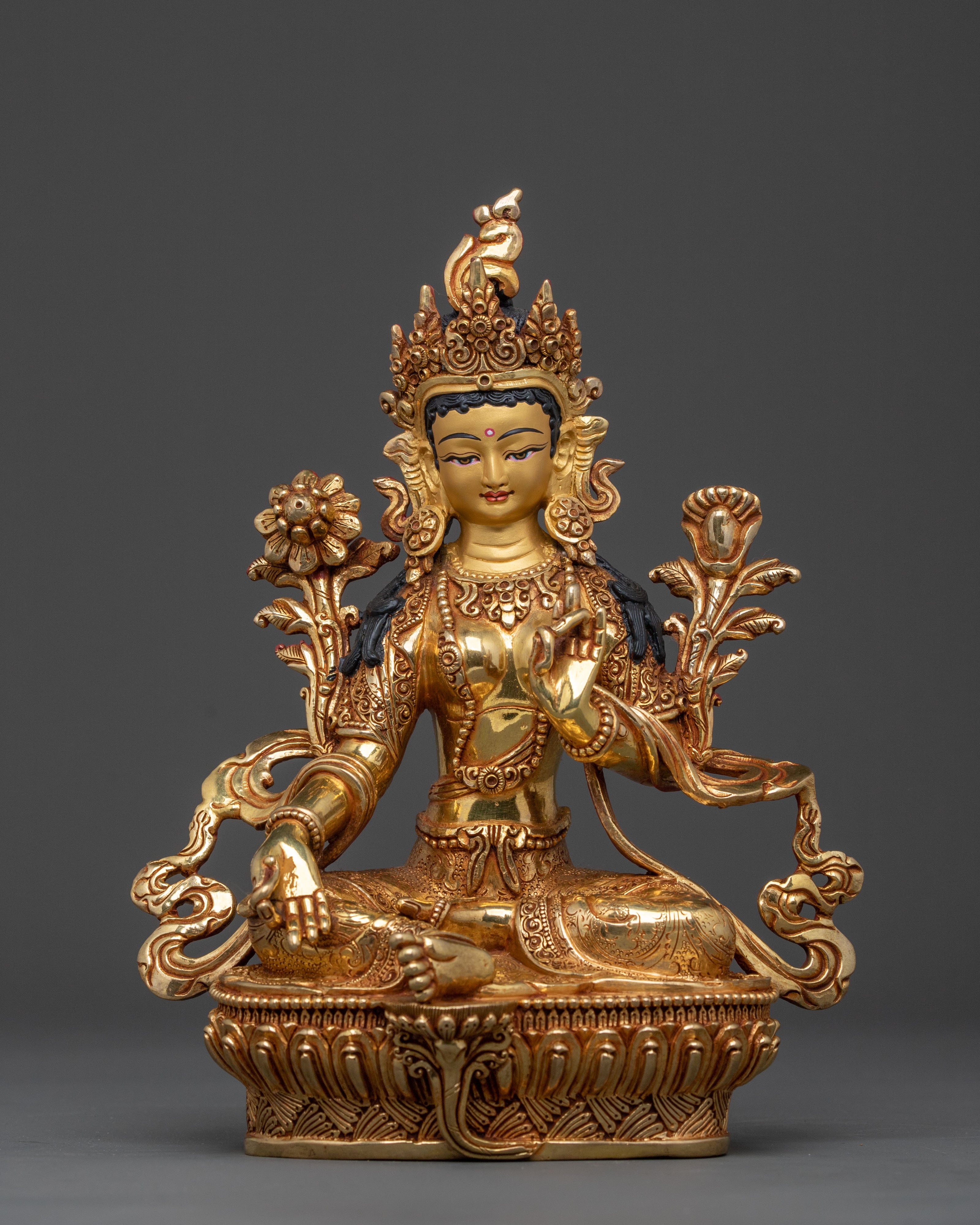 Green Tara Statue