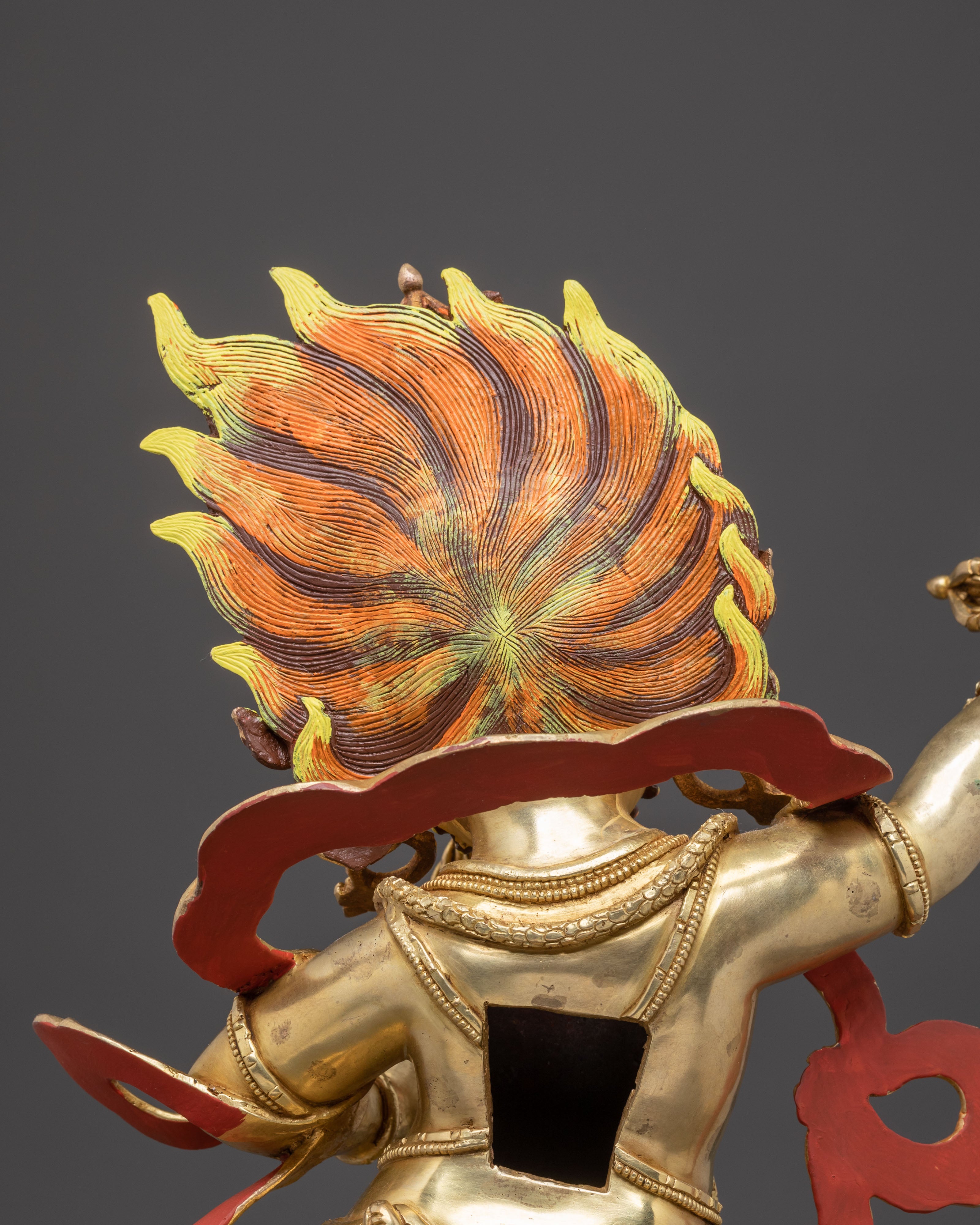 Golden Vajrapani Statue for Sacred Spaces | Guardian of Dharma