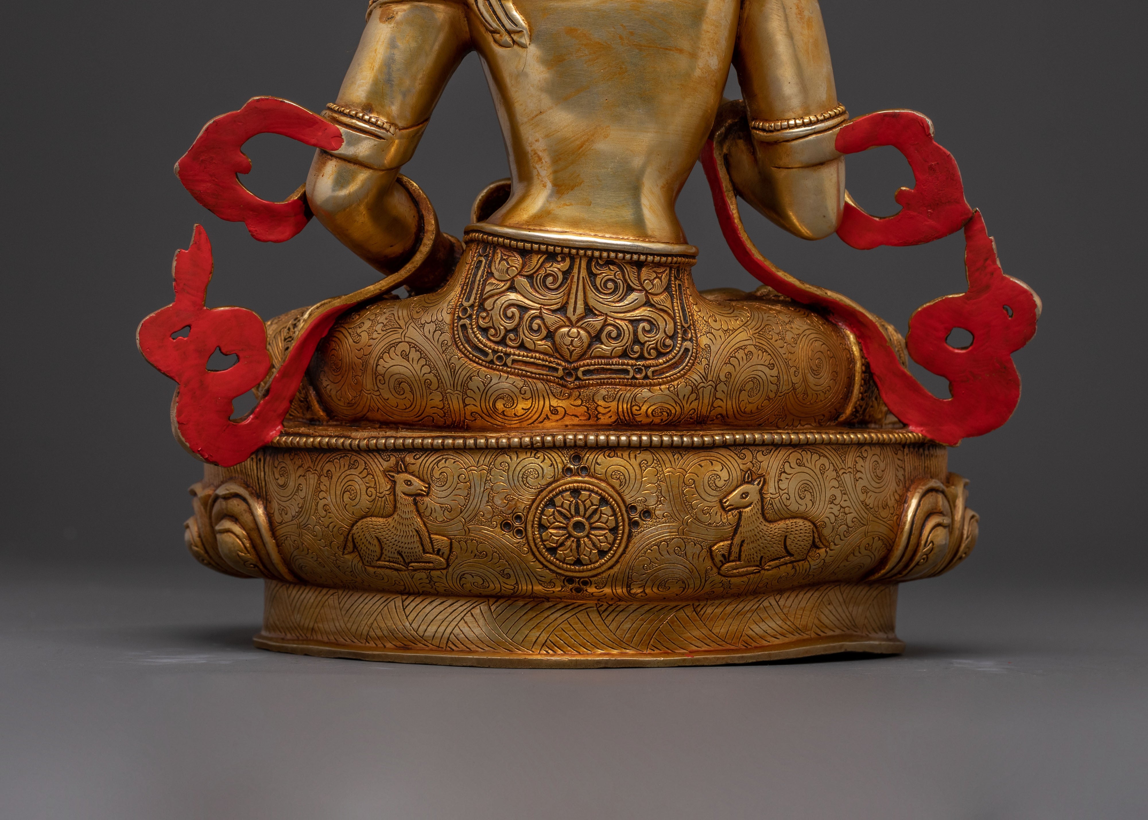 Exquisite Gold Gilded Purification and Healing Statue of Vajrasattva