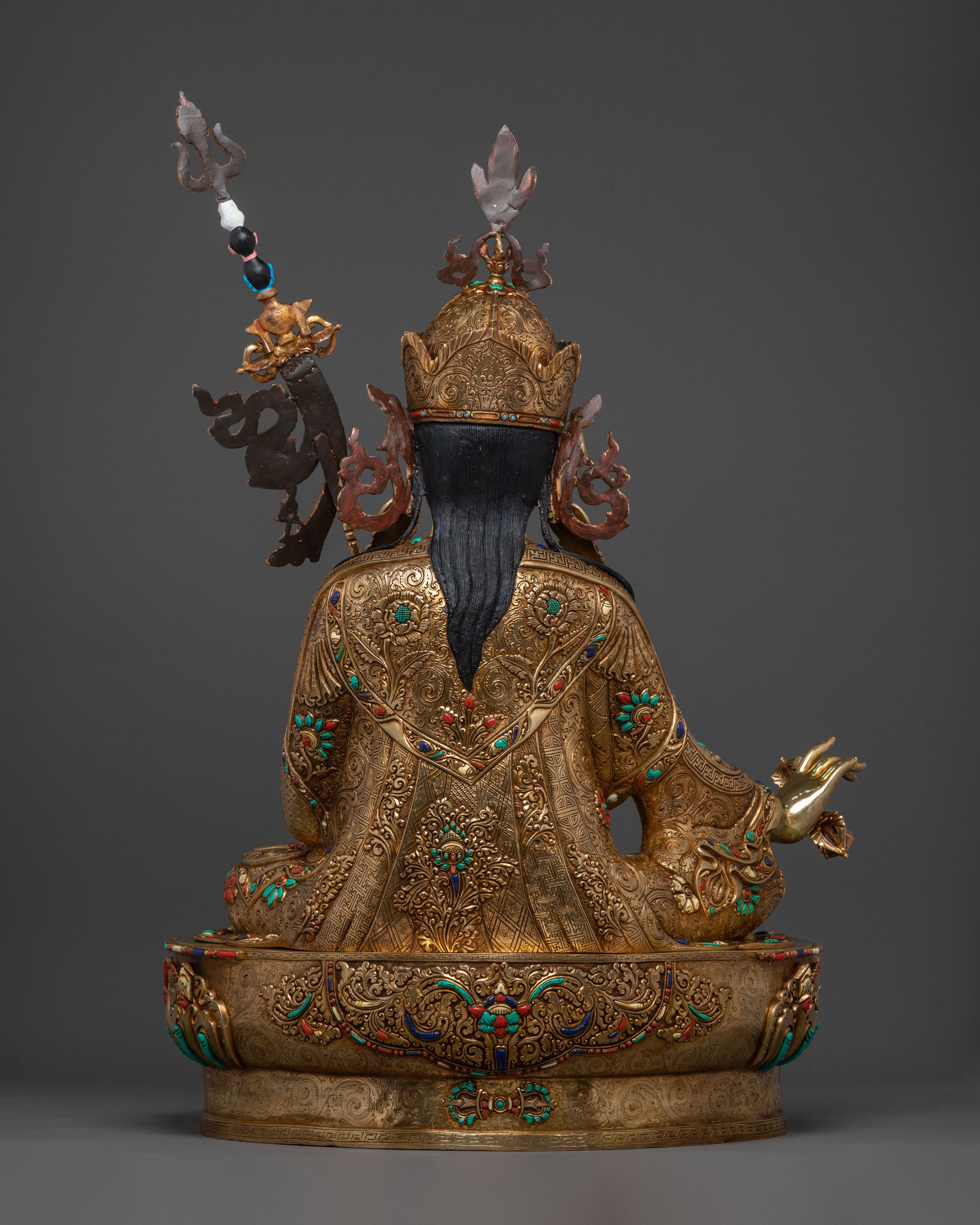 Guru Rinpoche Statue With Consort | Sacred Set