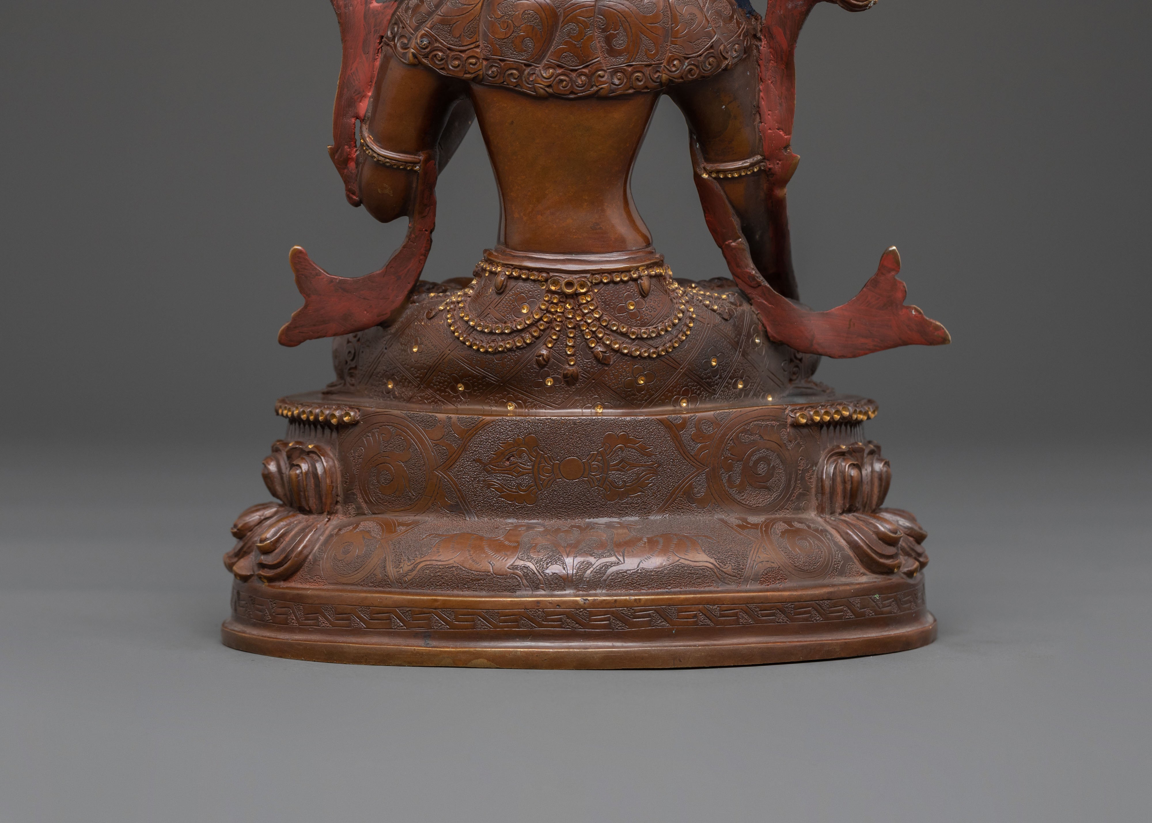 Green Tara Spiritual Statue | Buddhist Altar Sculpture