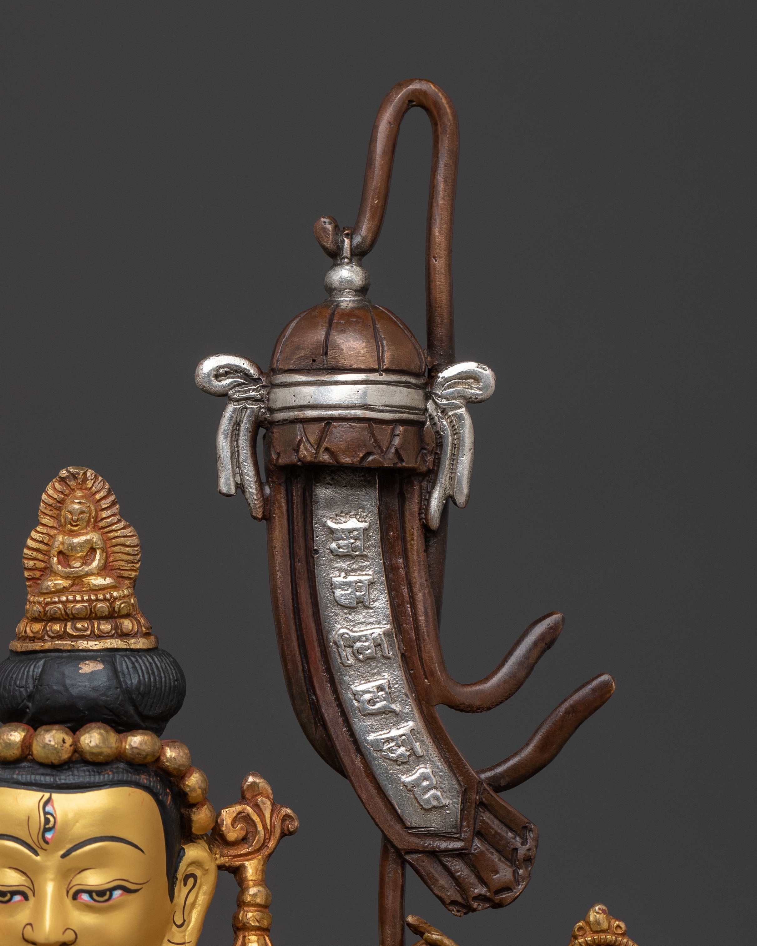 Chundi Spiritual Statue | Oxidized Copper Figure