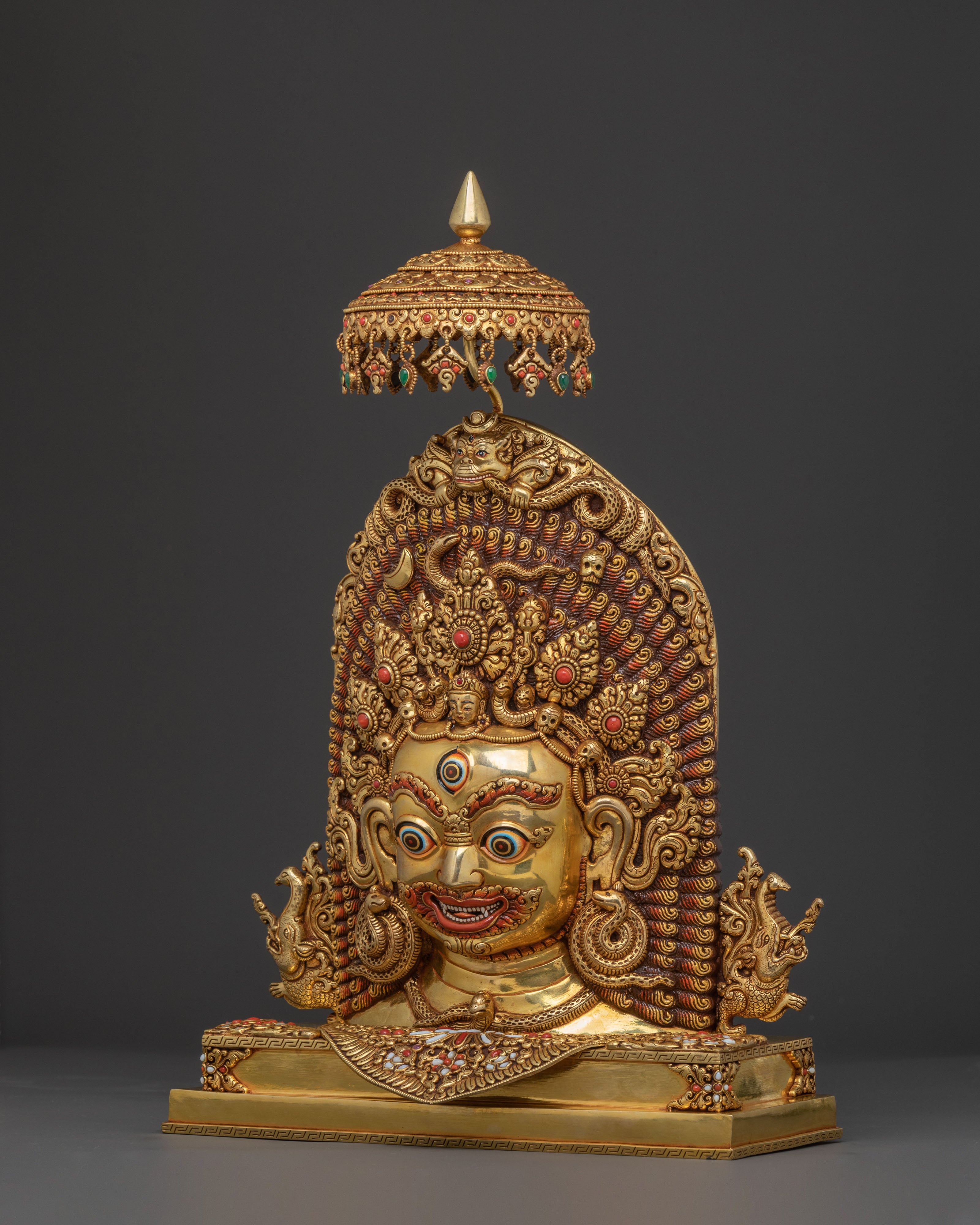 Bhairava Mask Sculpture | Spiritual Protection