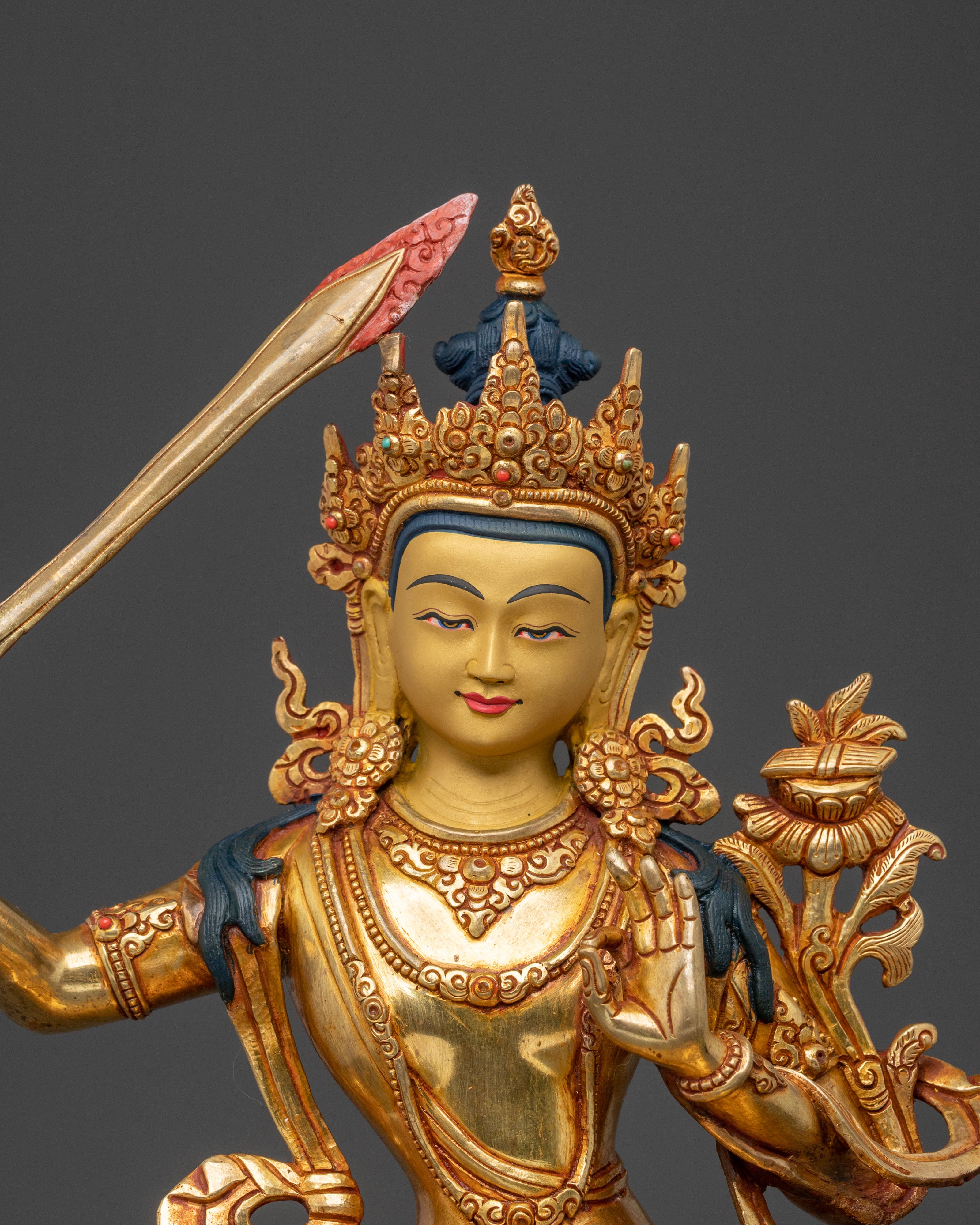 Manjushri Statue: Embodiment of Wisdom