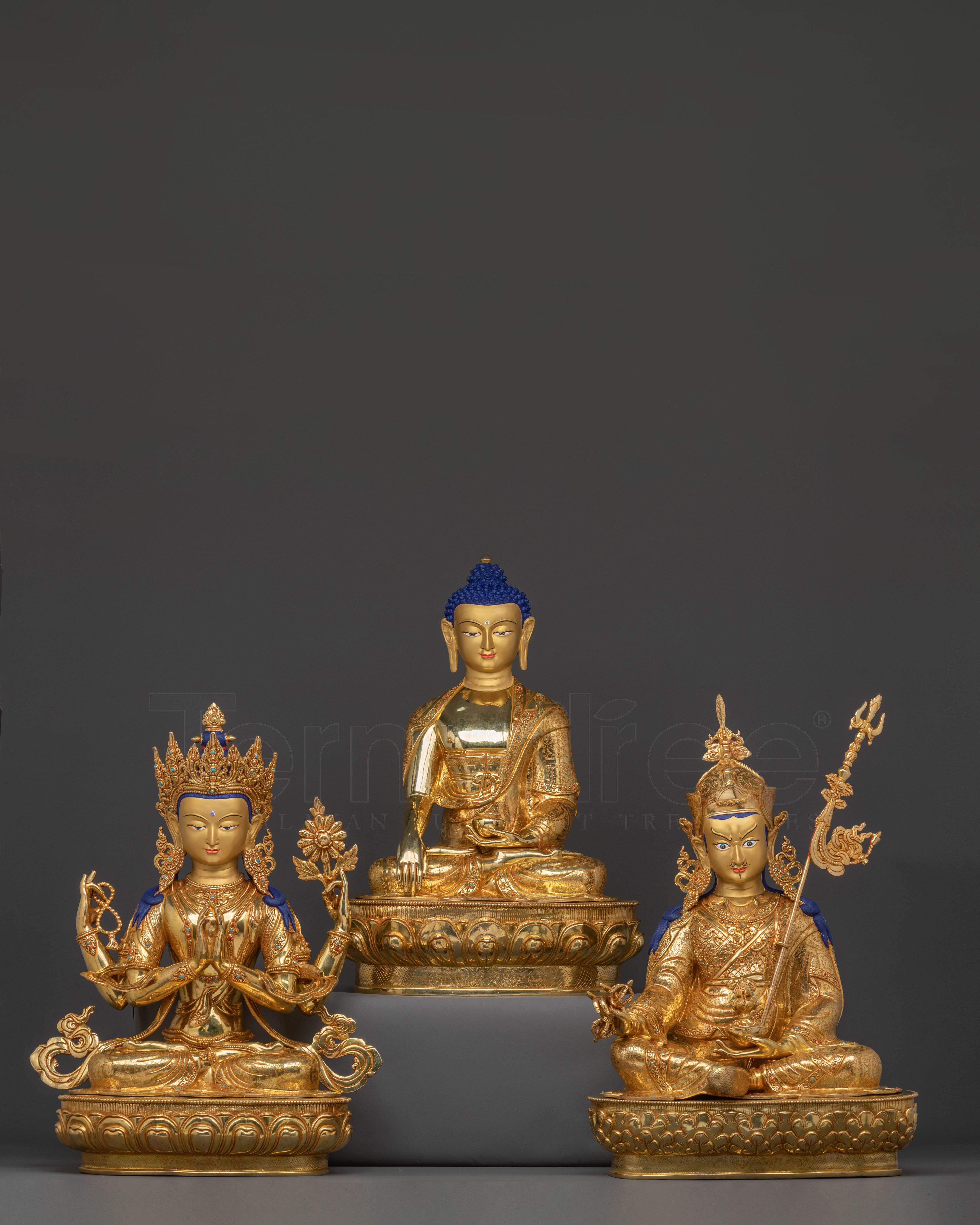 Buddha Dharma Sangha Statue