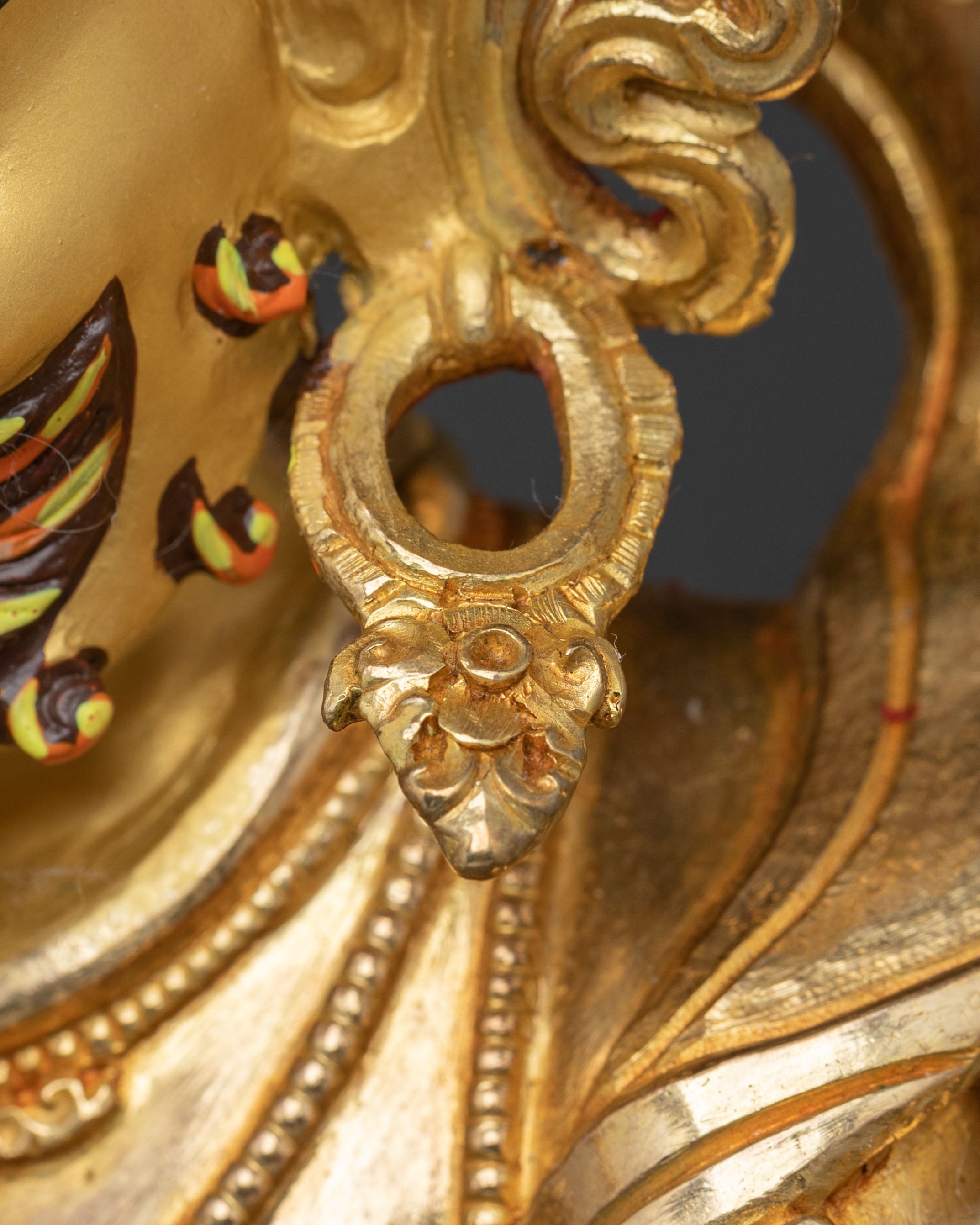 Handcrafted White Mahakala Statue | Divine Protector