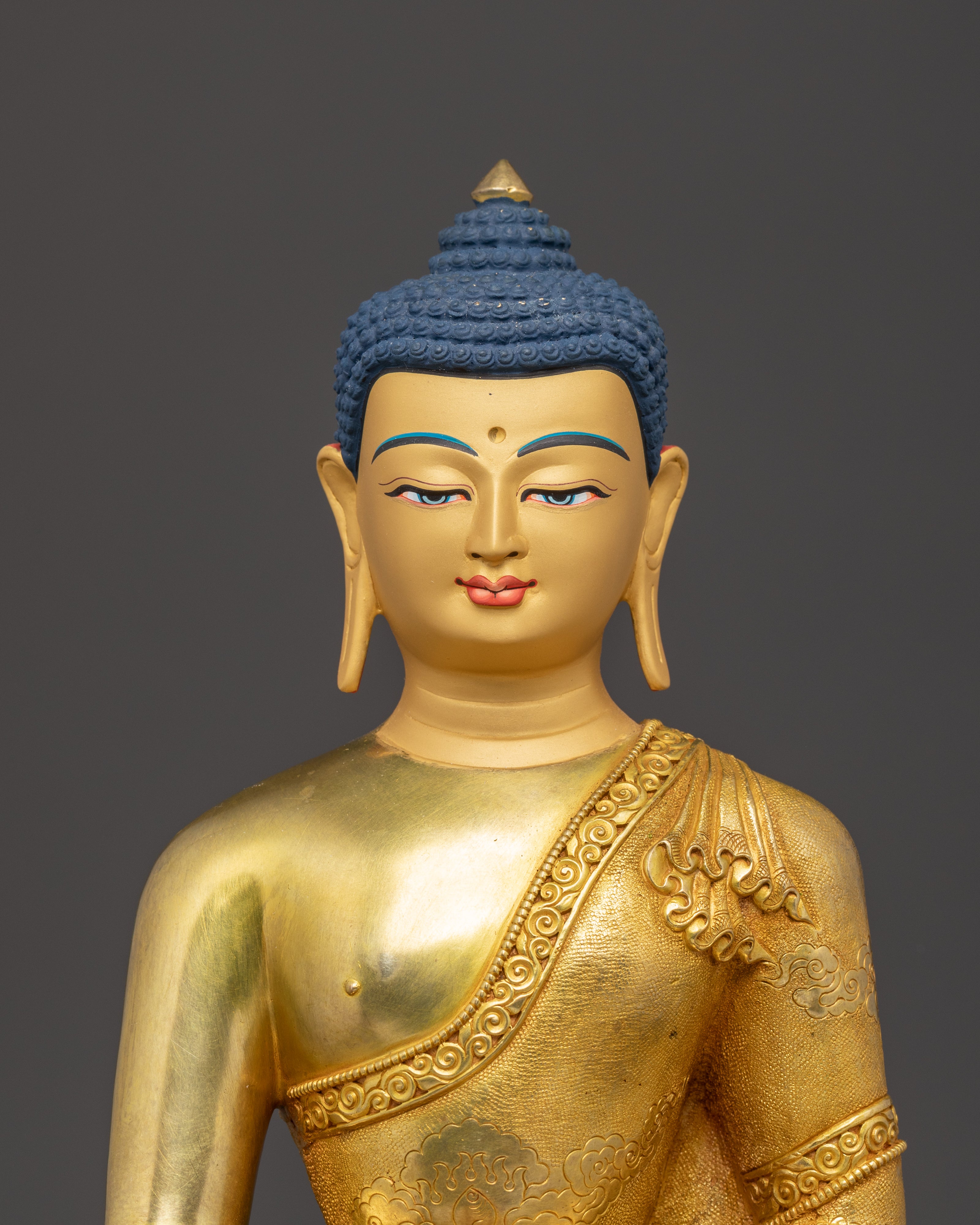 Historical Shakyamuni Buddha Golden Statue | Gautama Buddha