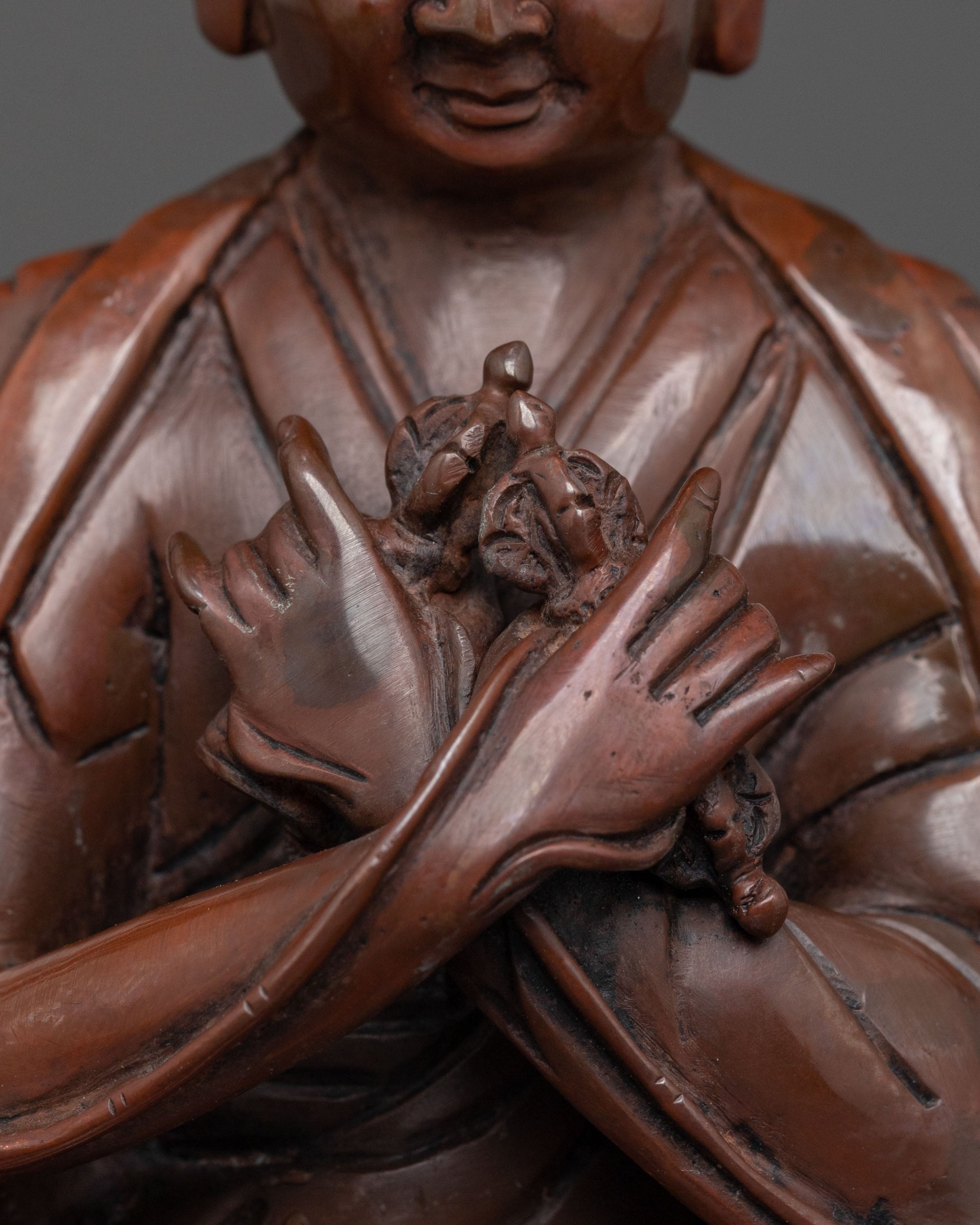 Tibetan Buddhist Master Karmapa Sculpture | Sacred Buddhist Altar Decor
